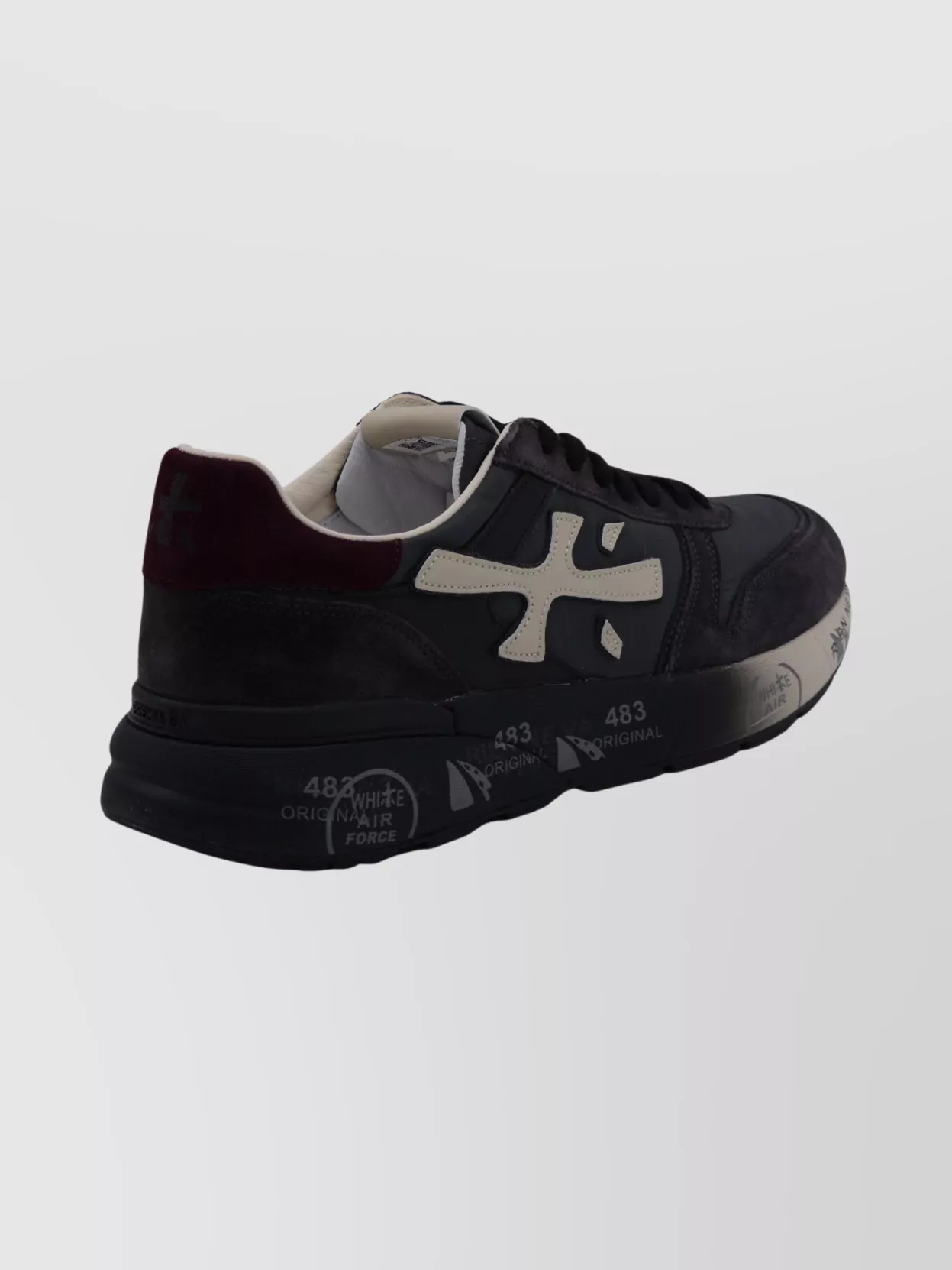Premiata Casual Low Top Sneakers With Suede Accents