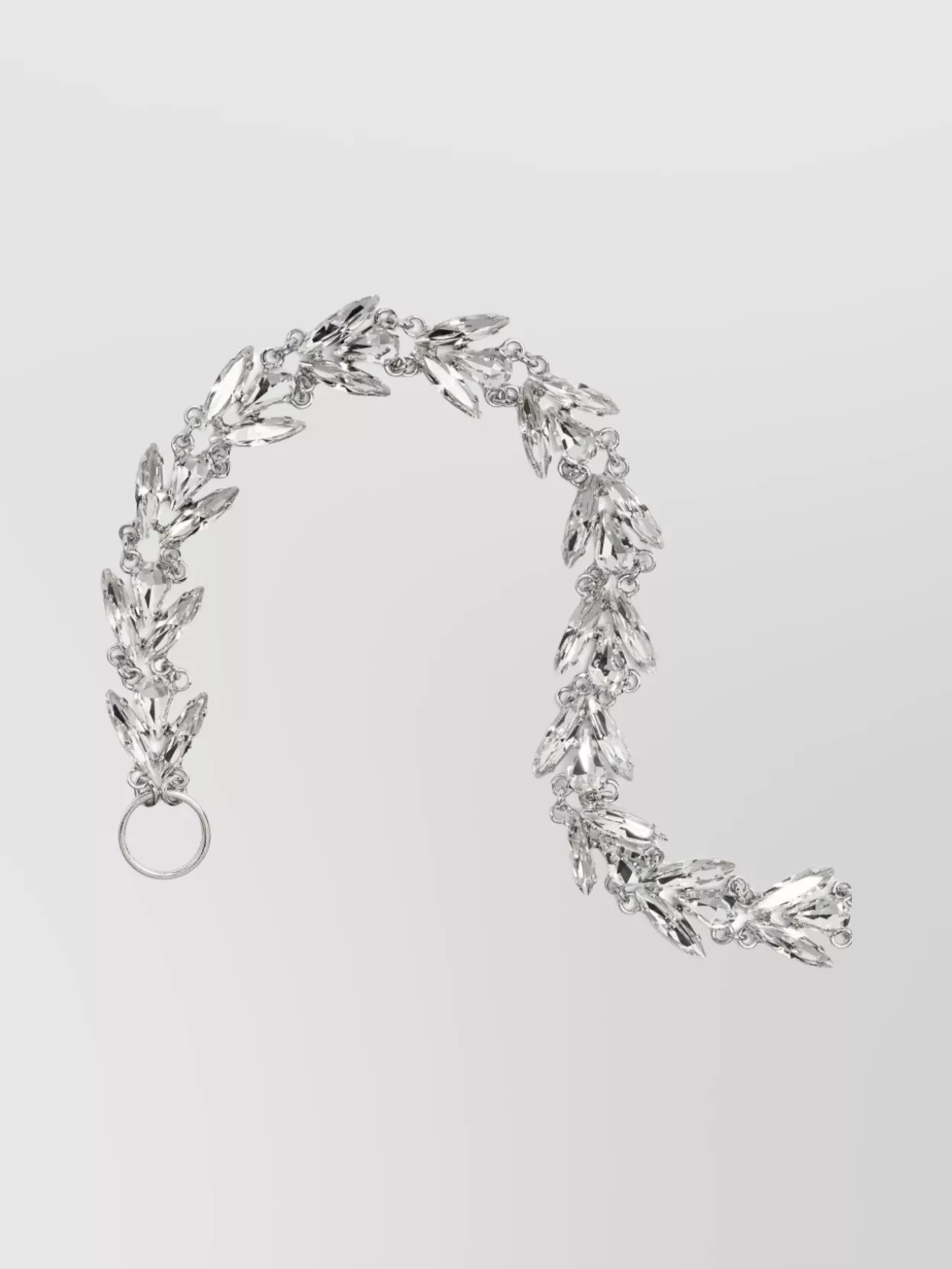 Simone Rocha Adjustable Leaf Motif Crystal Necklace