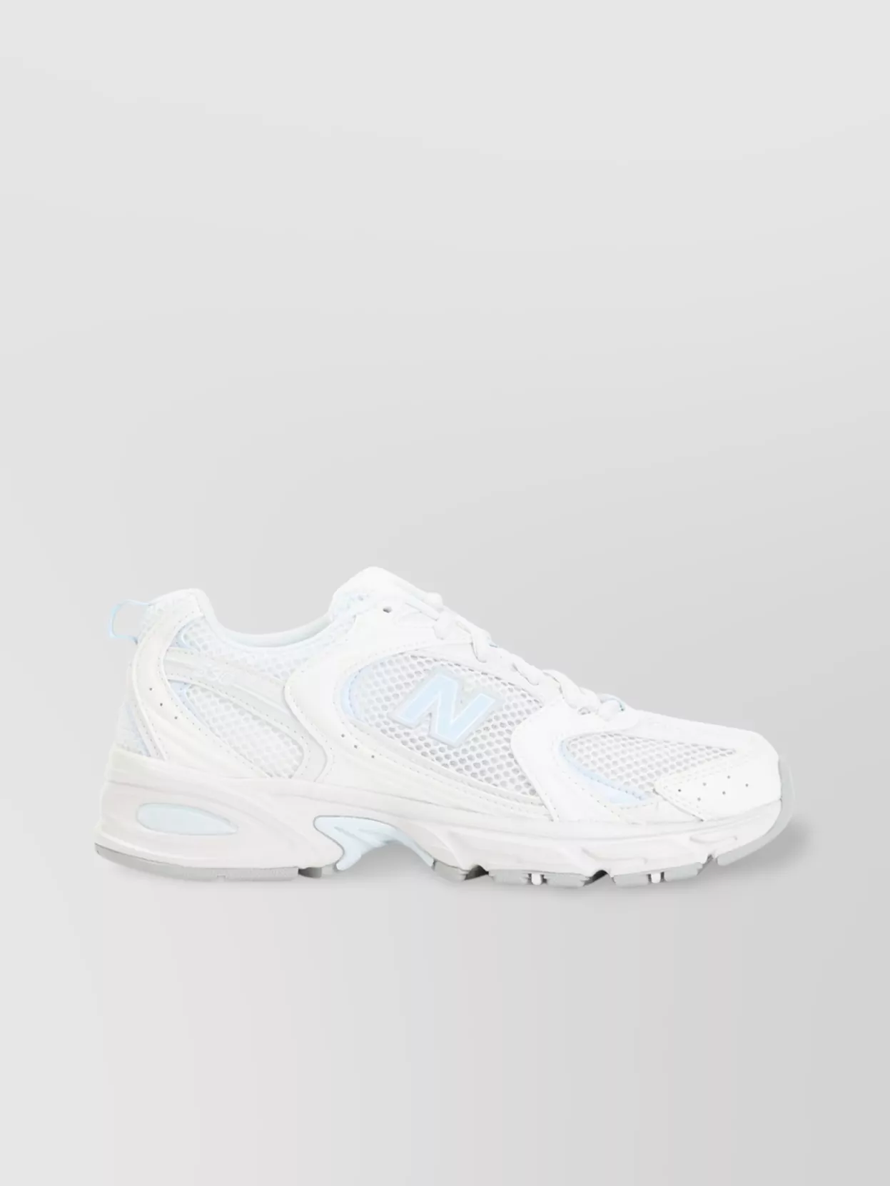 New Balance Mesh Upper Leather Sneakers