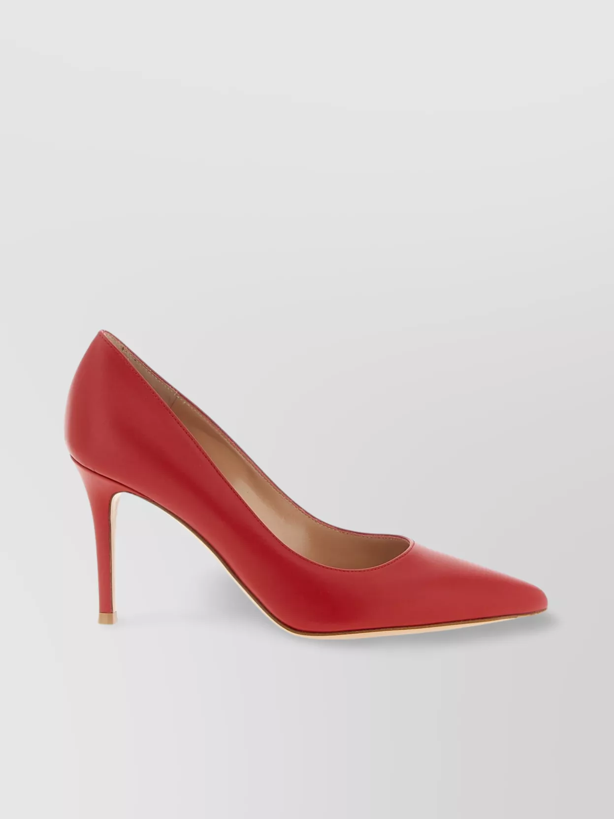 Gianvito Rossi Pointed Toe Stiletto Heel Pumps In Red