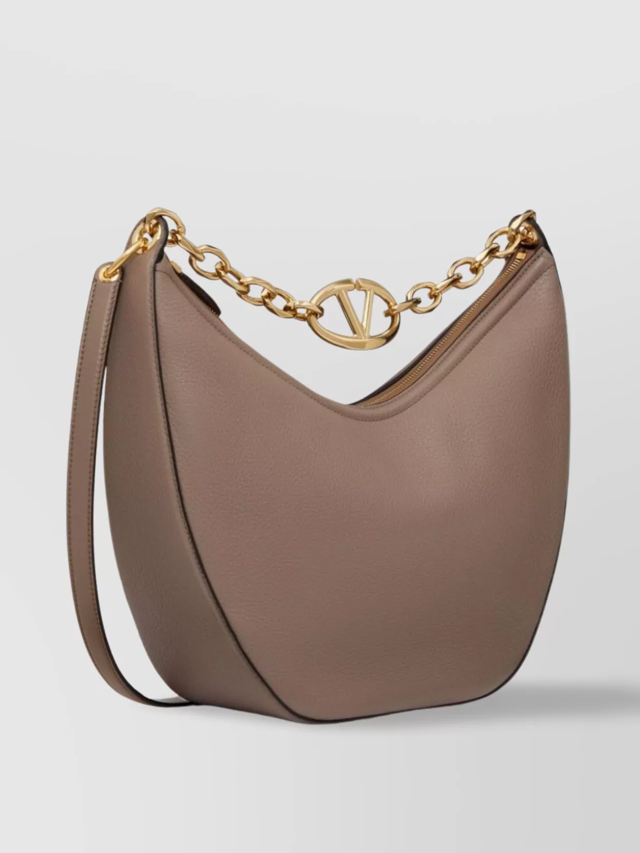 Shop Valentino Moon Medium Leather Shoulder Bag