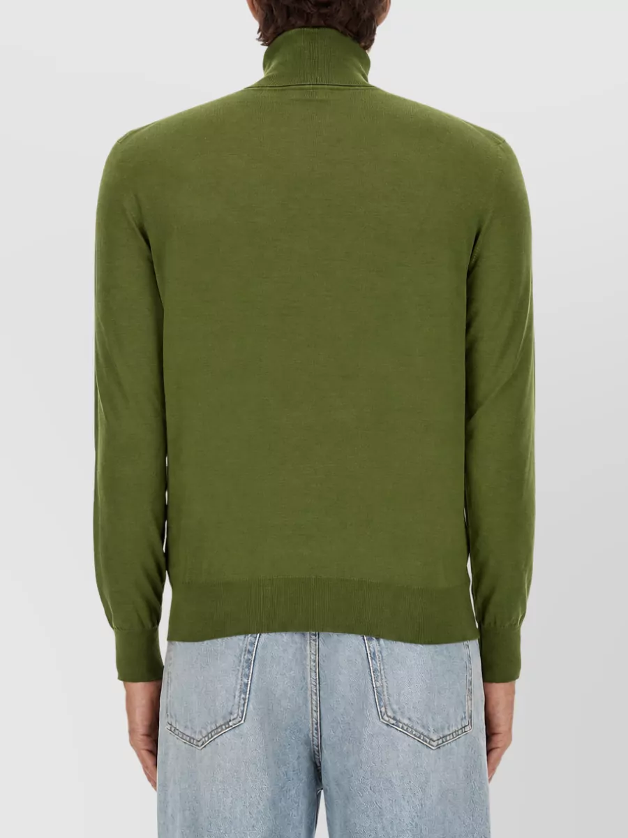 Saint Laurent Cashmere Wool Silk Turtleneck Sweater