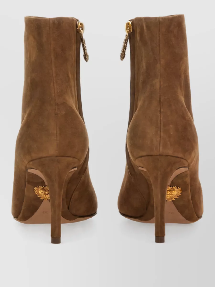 Dolce&Gabbana Leather Devotion Ankle Boots