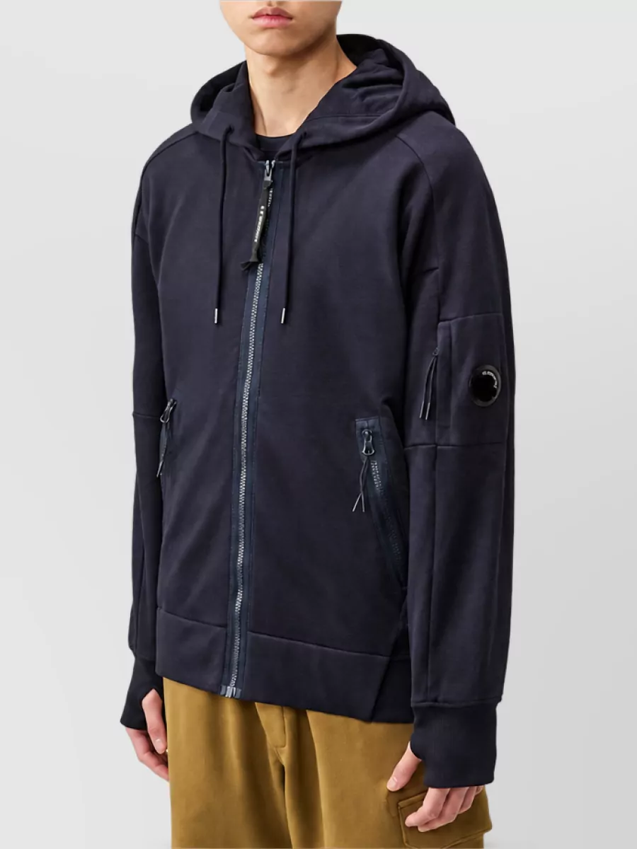 C.p. Company Cotton Zip Hooded Sweatshirt
