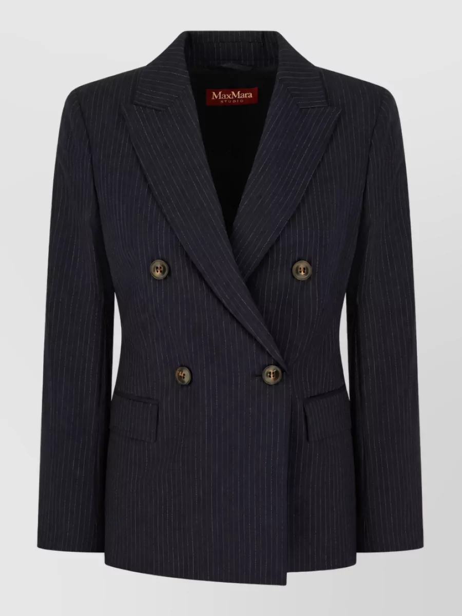 S Max Mara Pinstriped double-breasted blazer