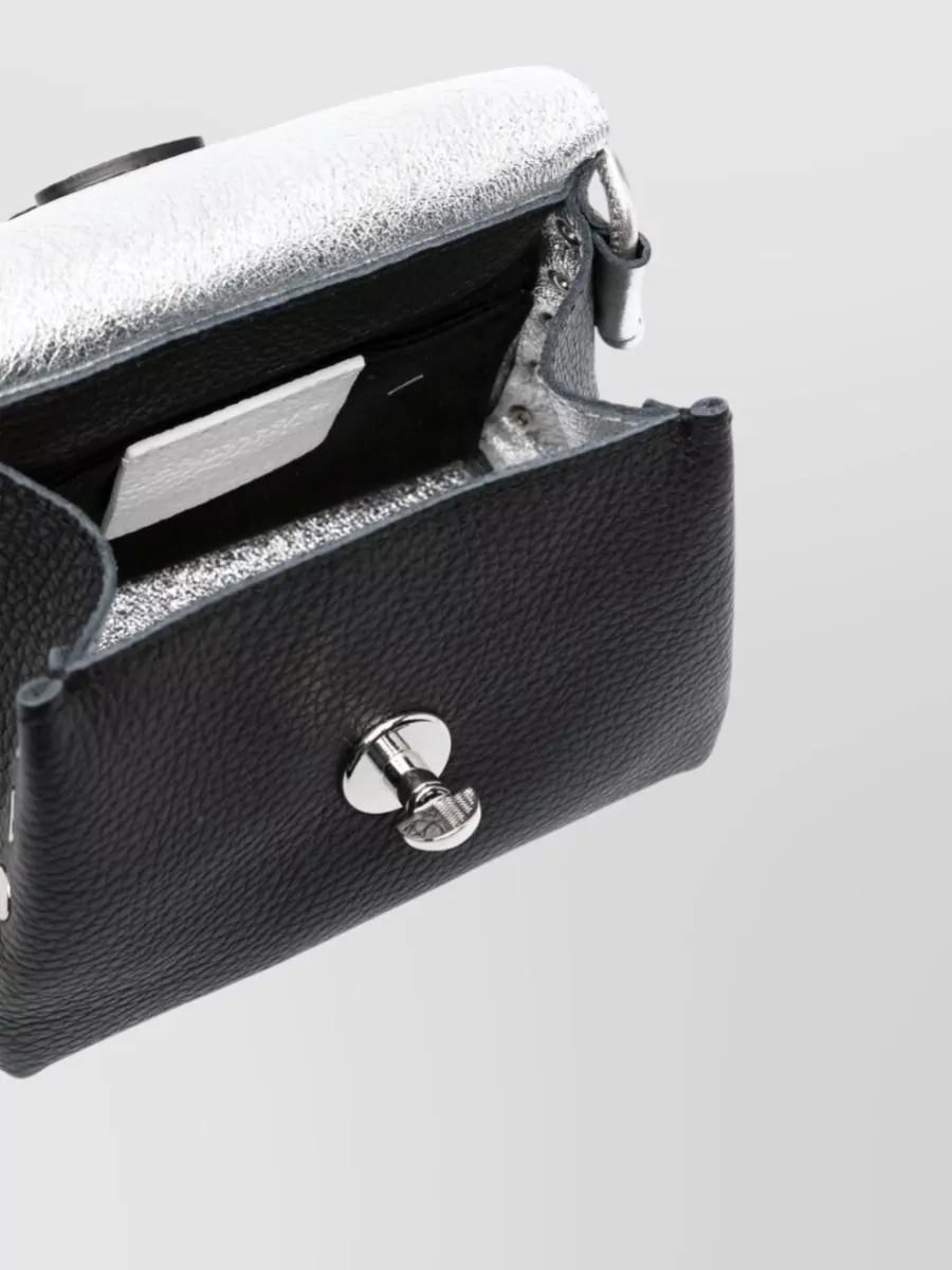 Zanellato Leather Studded Mini Shoulder Bag