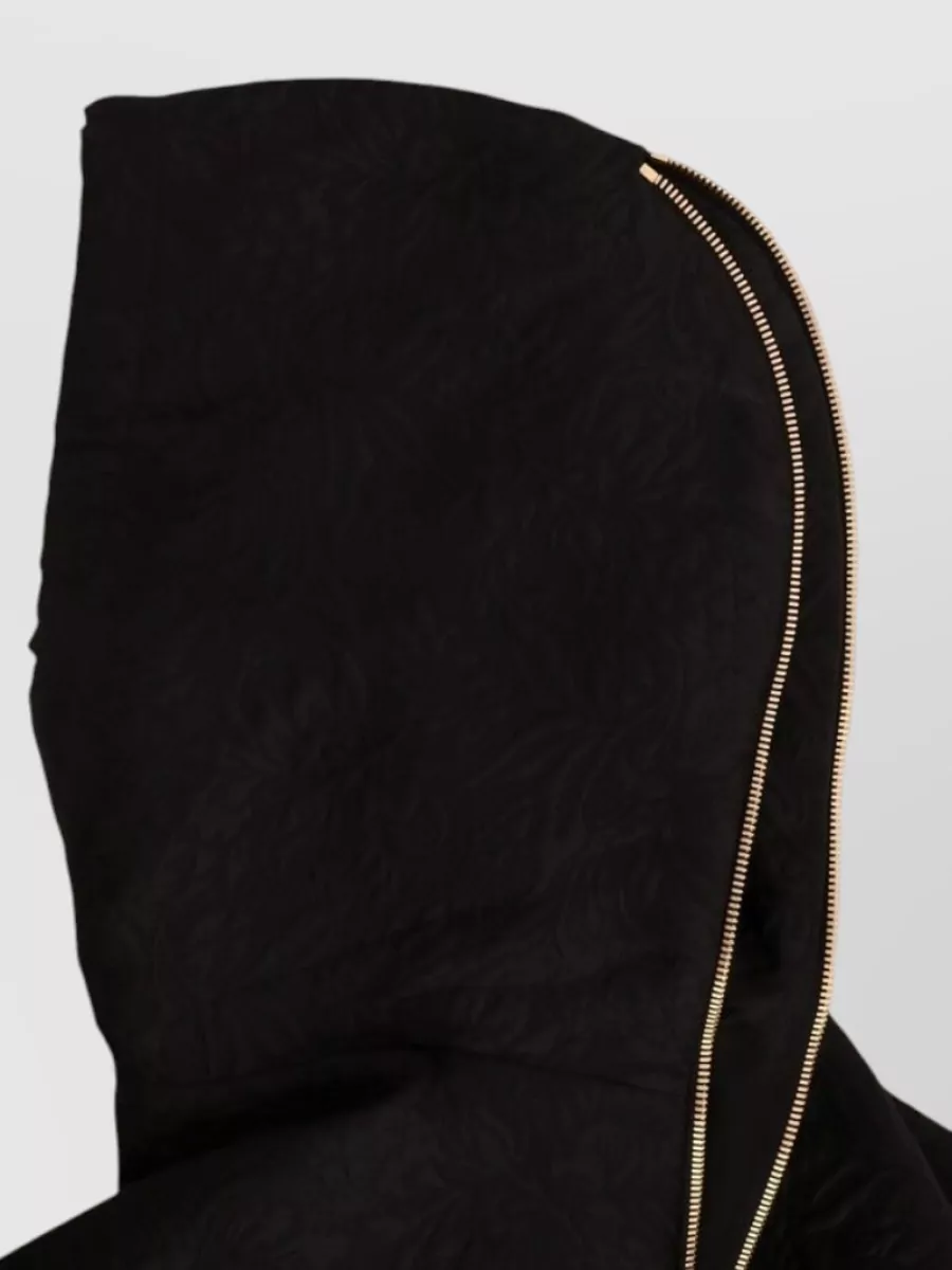 Dolce&Gabbana silk blend crystal embellished short sleeve hoodie