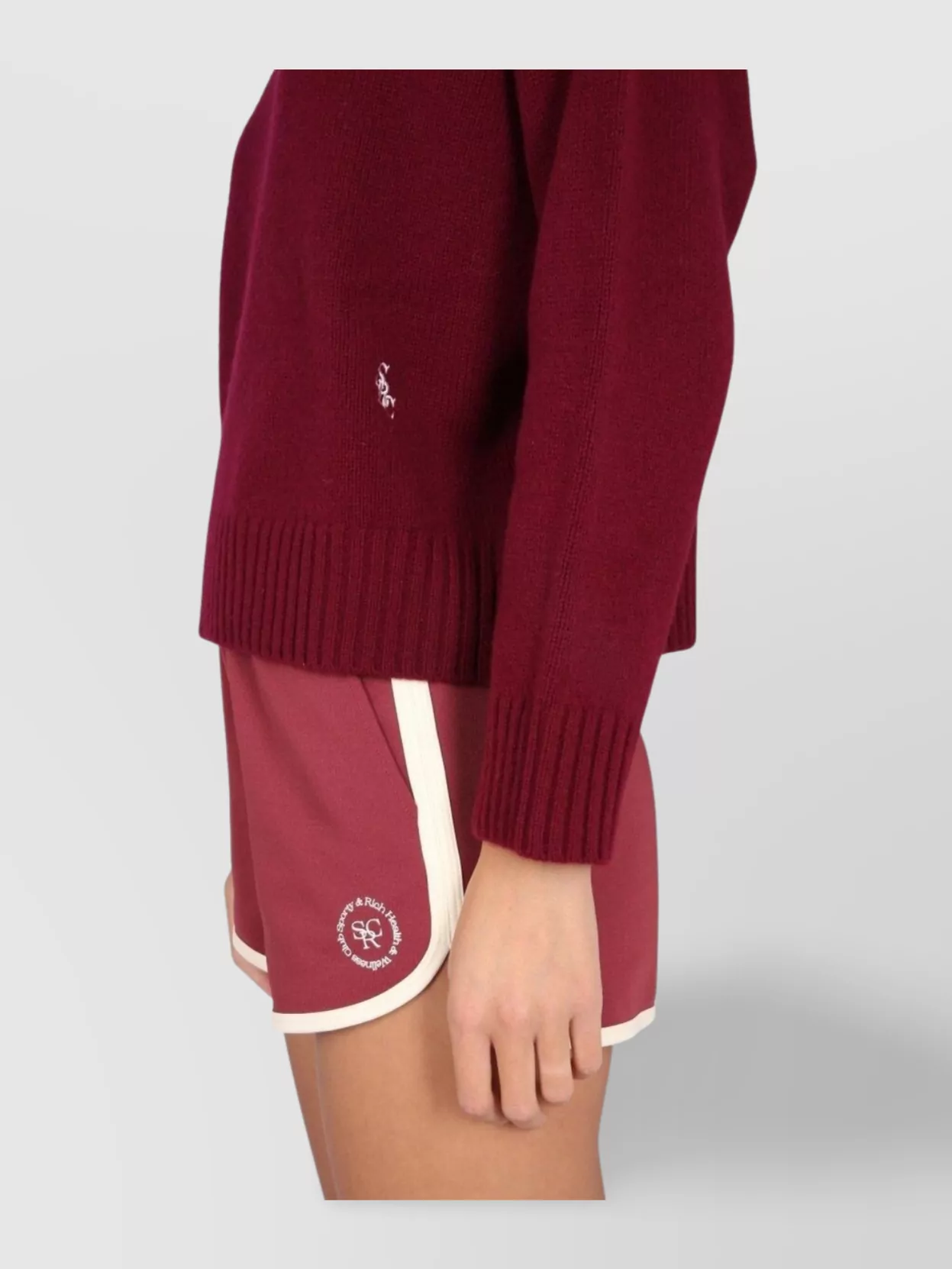 Sporty & Rich High Neck Knit Top