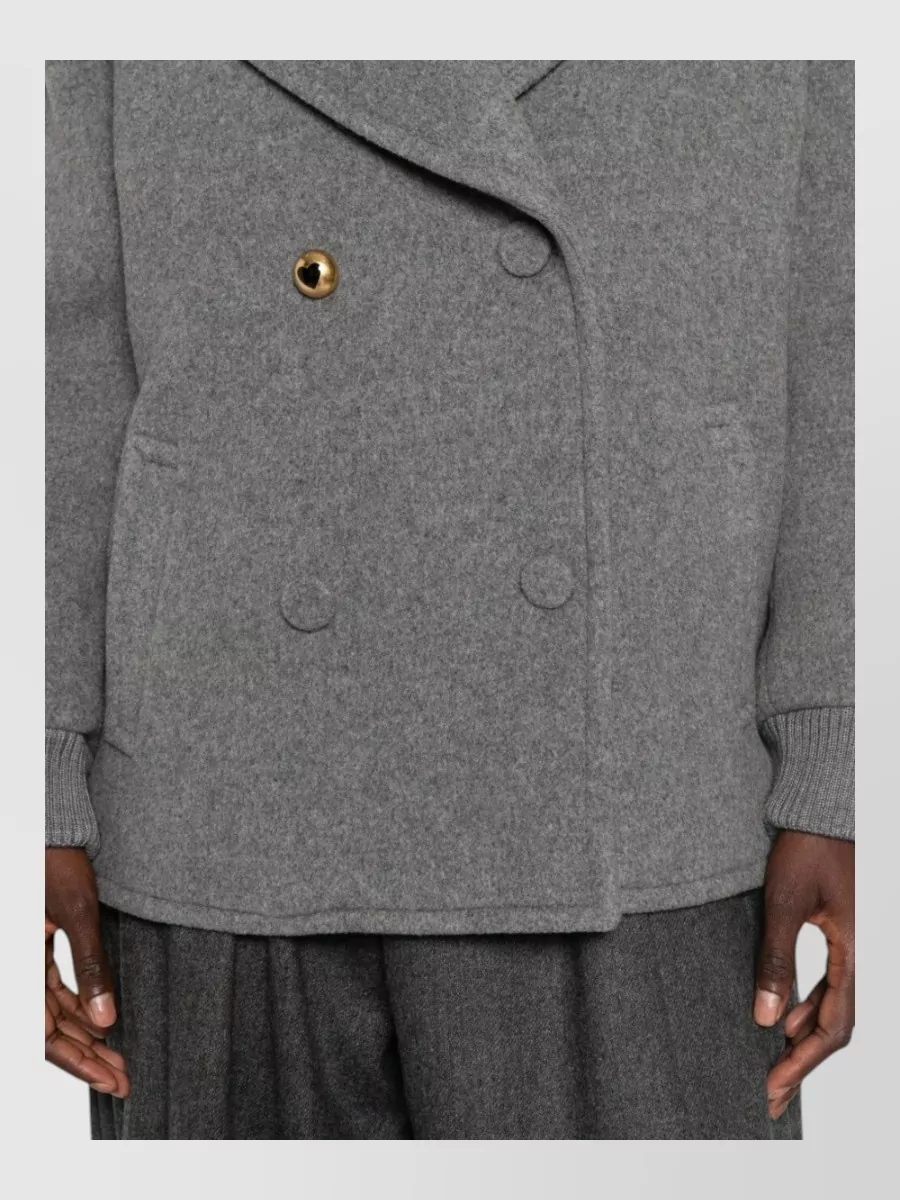 Moschino wool double-breasted coat
