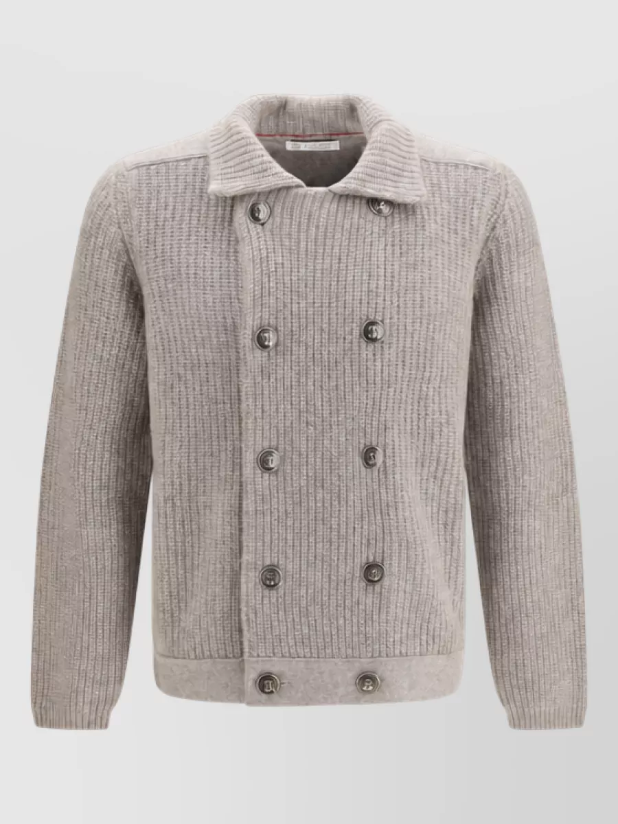 Brunello Cucinelli cashmere double breasted coat