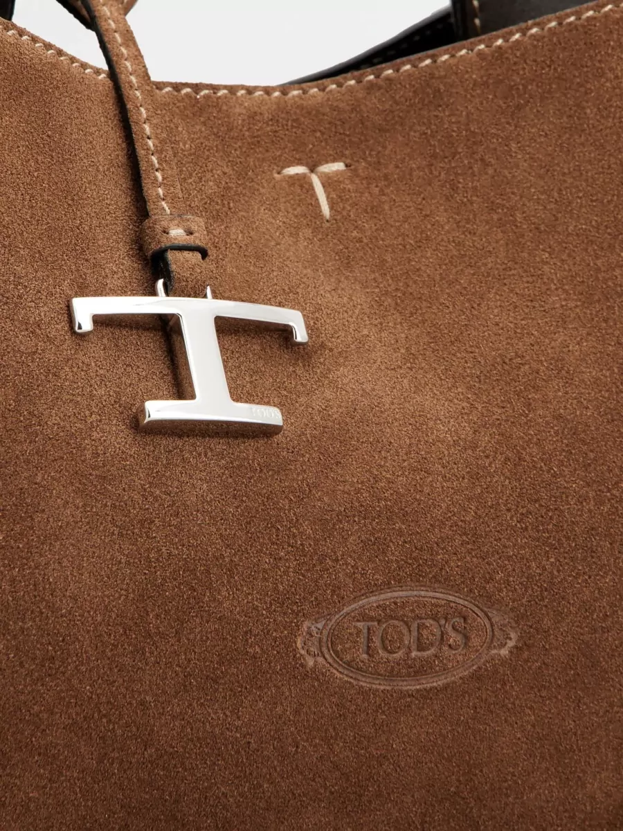 Tod's T Timeless Micro Leather Tote Bag