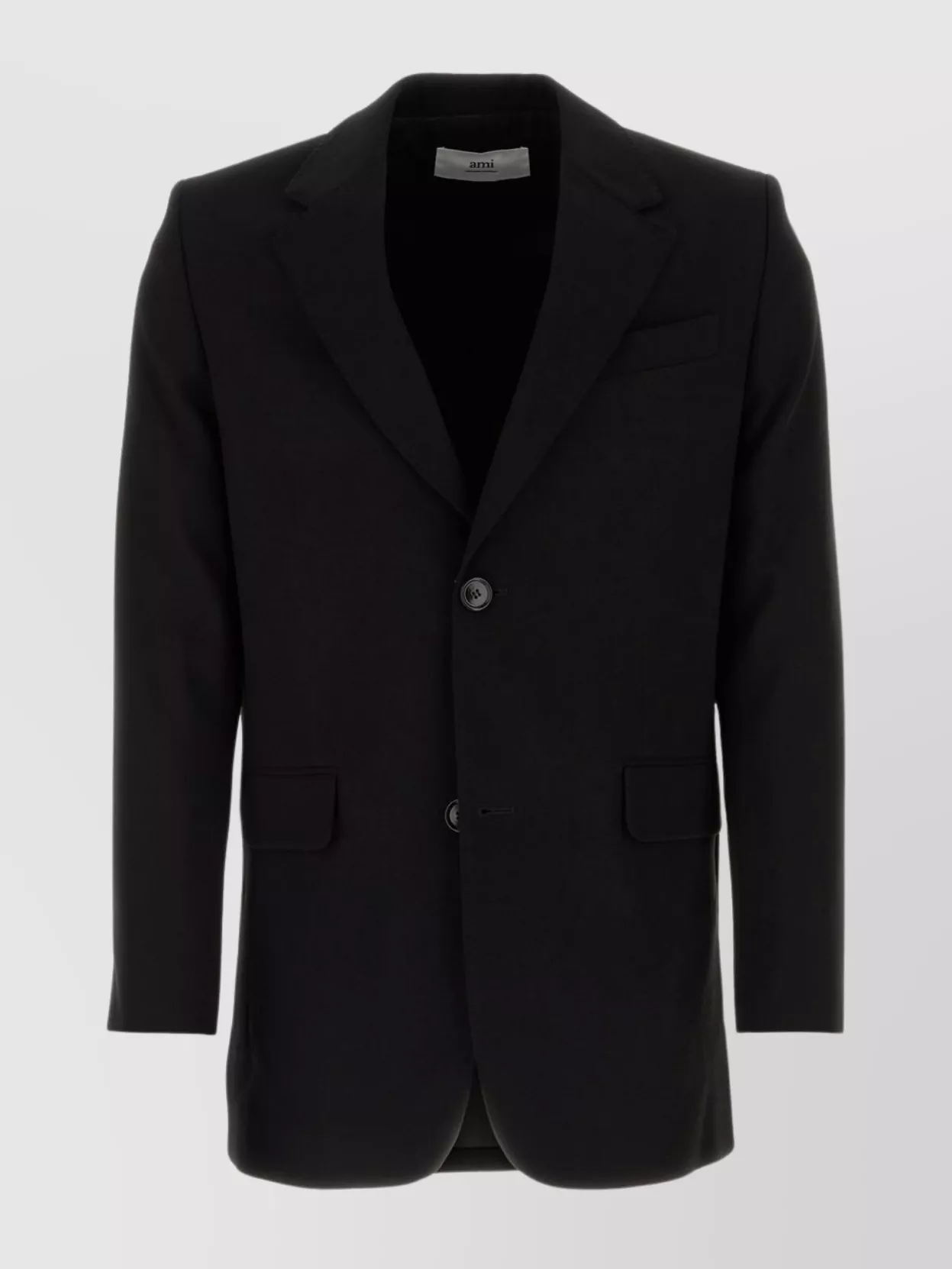 Shop Ami Alexandre Mattiussi Wool Blazer With Chest And Flap Pockets