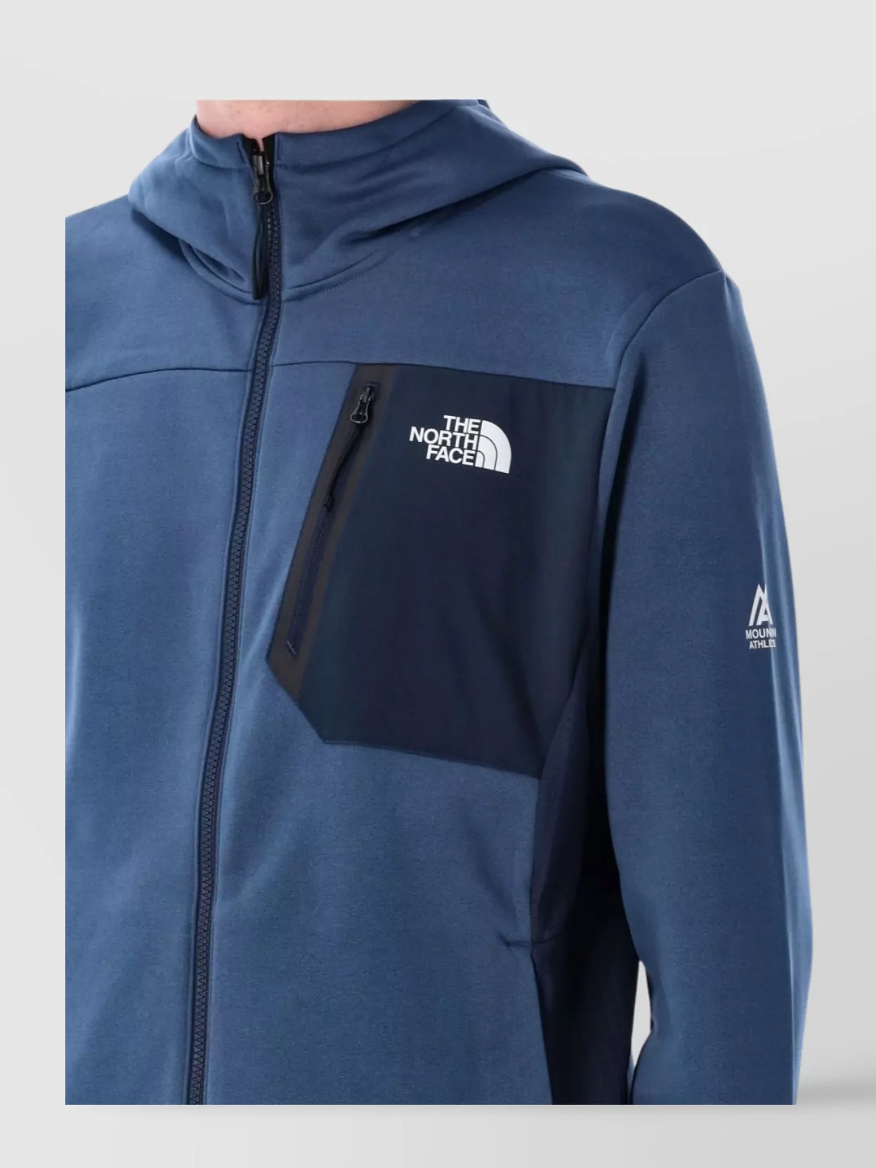 The North Face Full Zip Fleece With Hood And Pockets