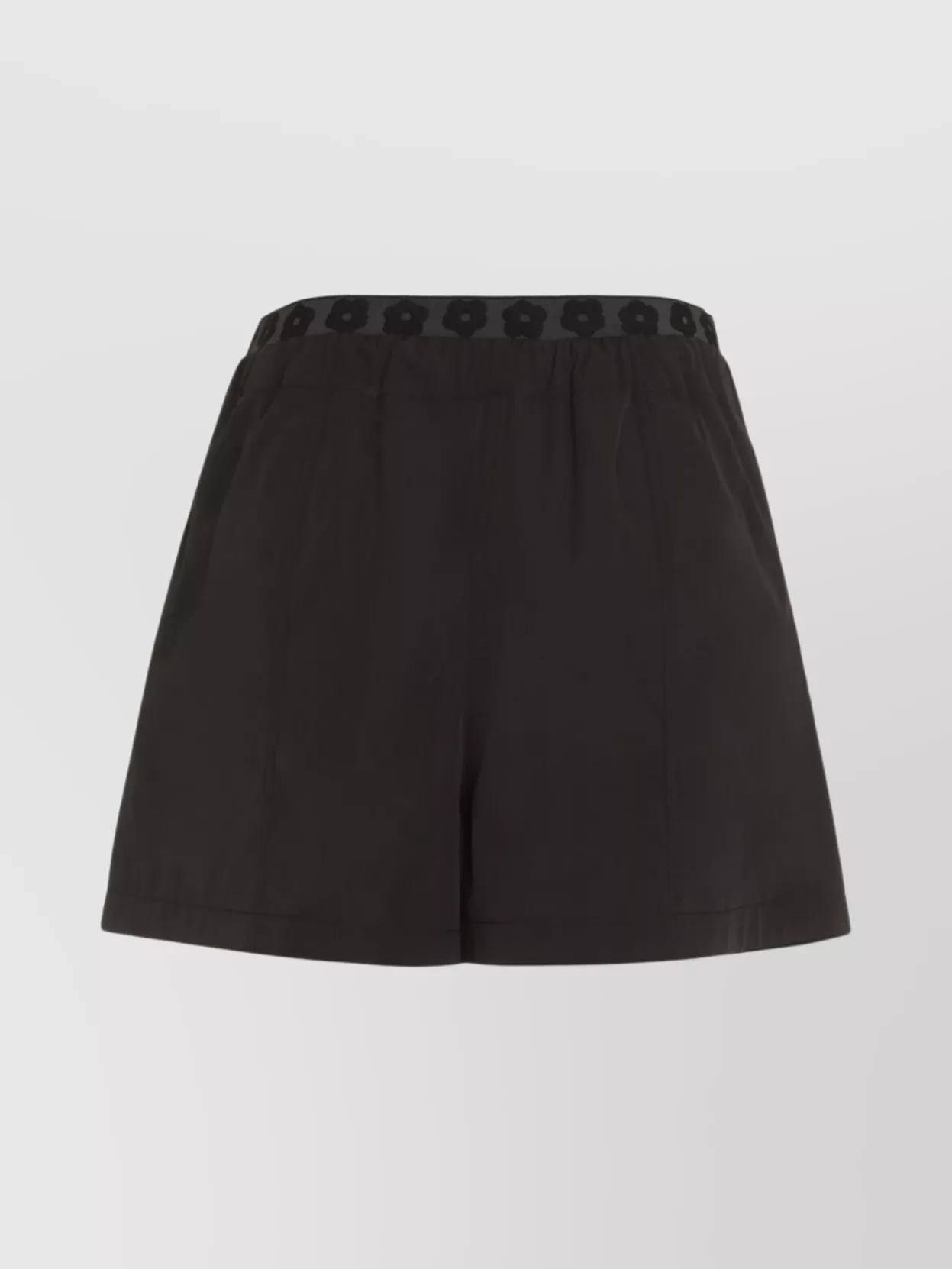 Kenzo Elastic Waistband Cotton Blend Shorts