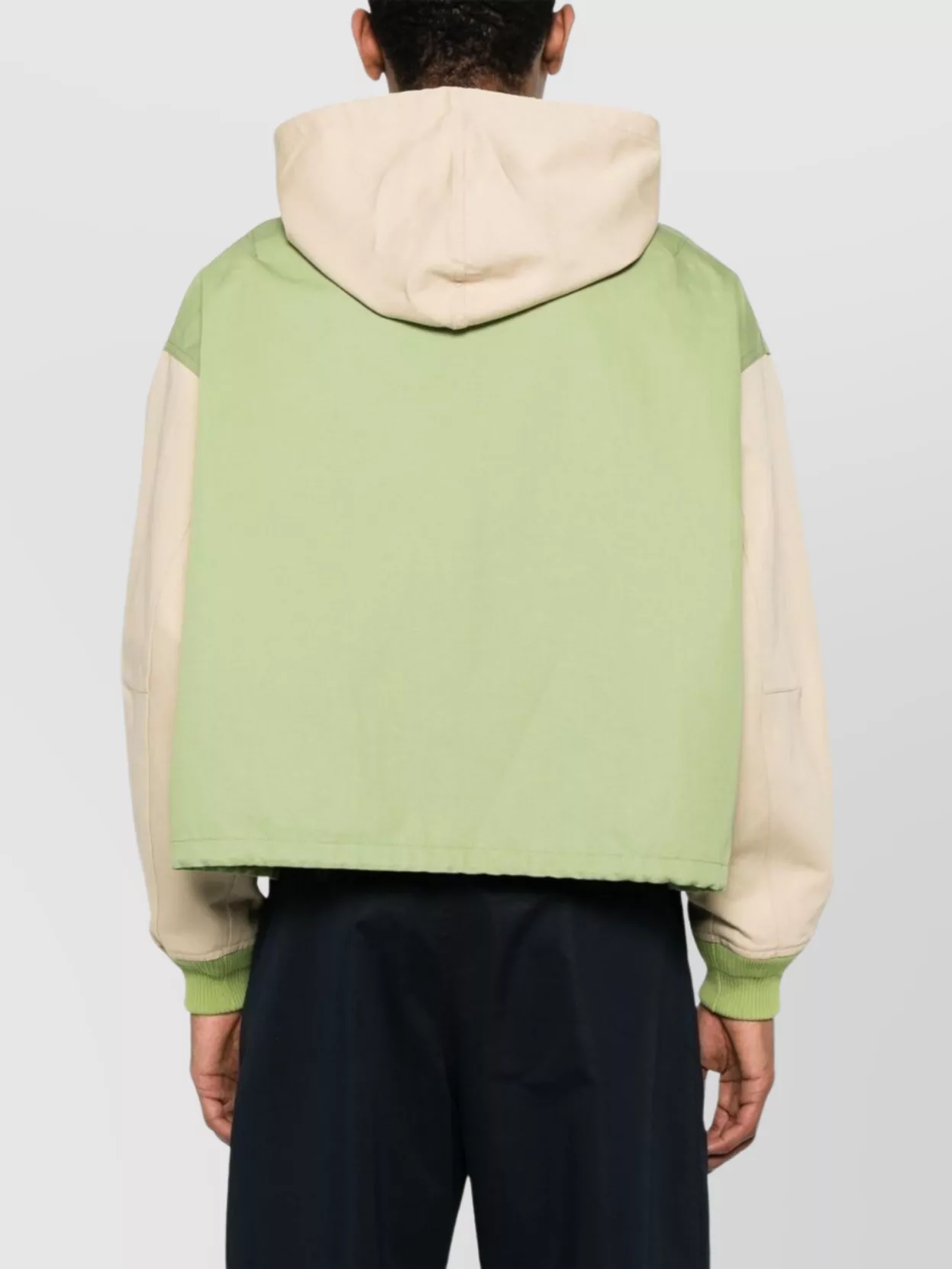 Kenzo Hooded Drawstring Hem Blazer With Ribbed Cuffs