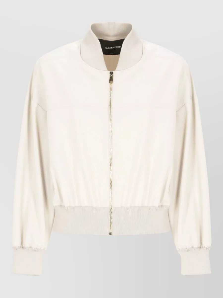 Fabiana Filippi Ribbed Bomber Jacket