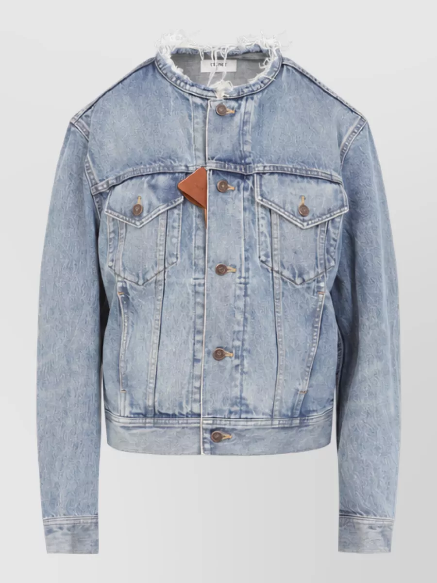 Celine denim cropped trucker jacket