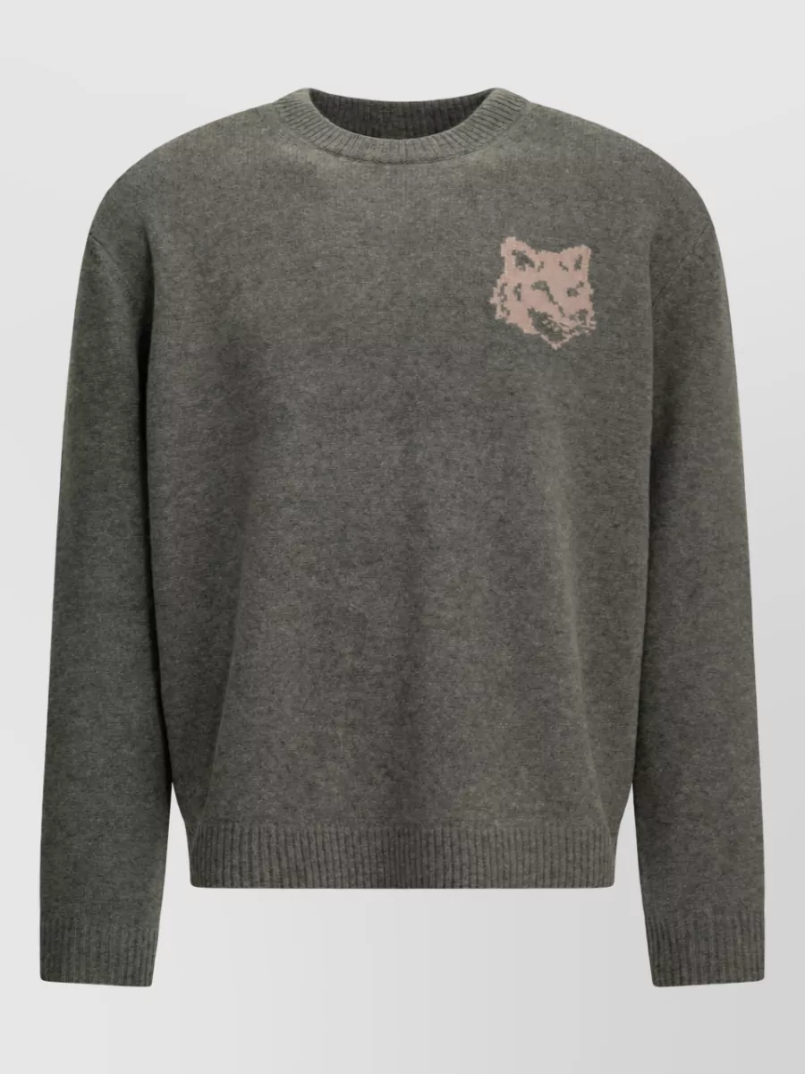 Maison Kitsuné wool crew-neck sweater