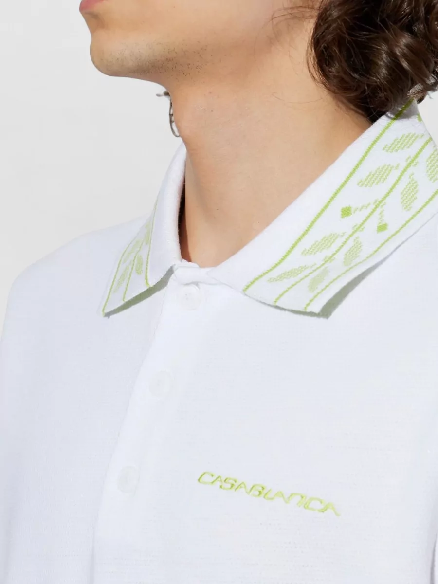 Casablanca Piqué Polo Shirt