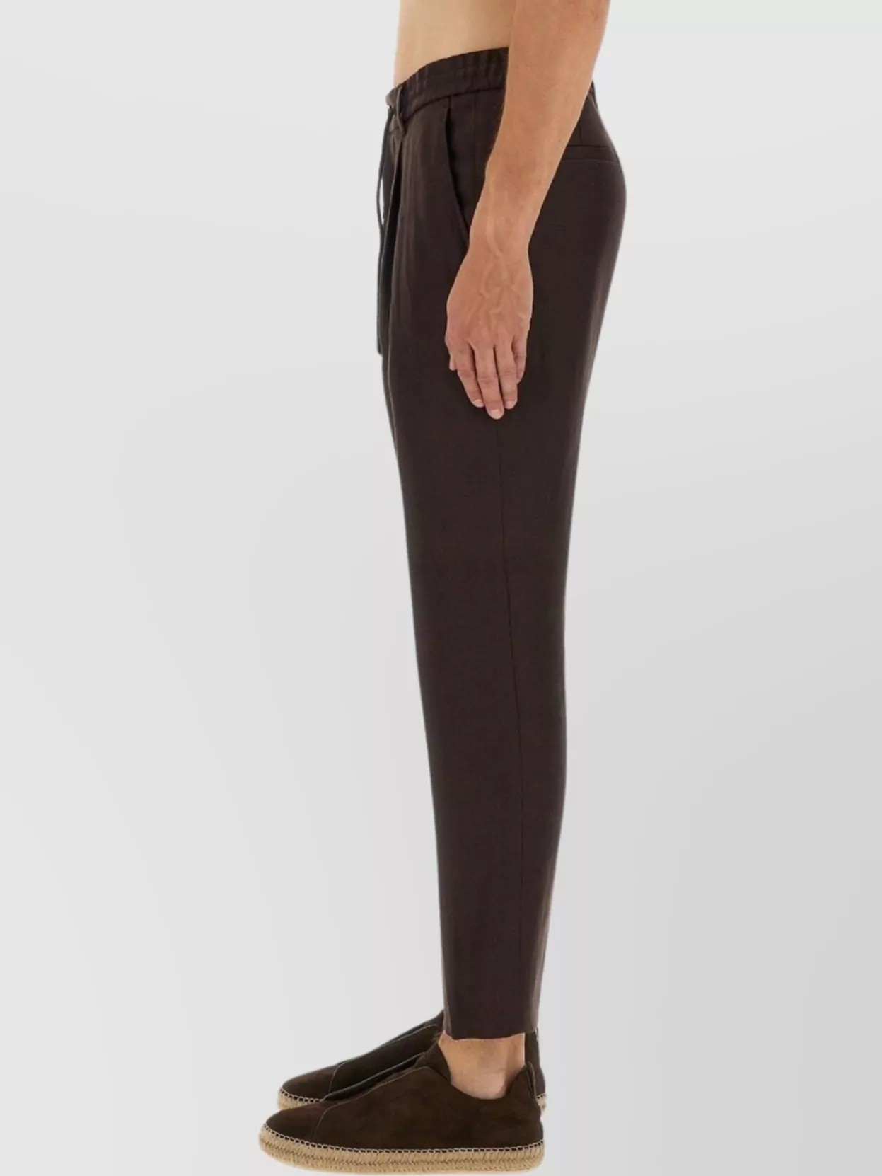 Boss Waist Drawstring Cropped Length Side Pockets