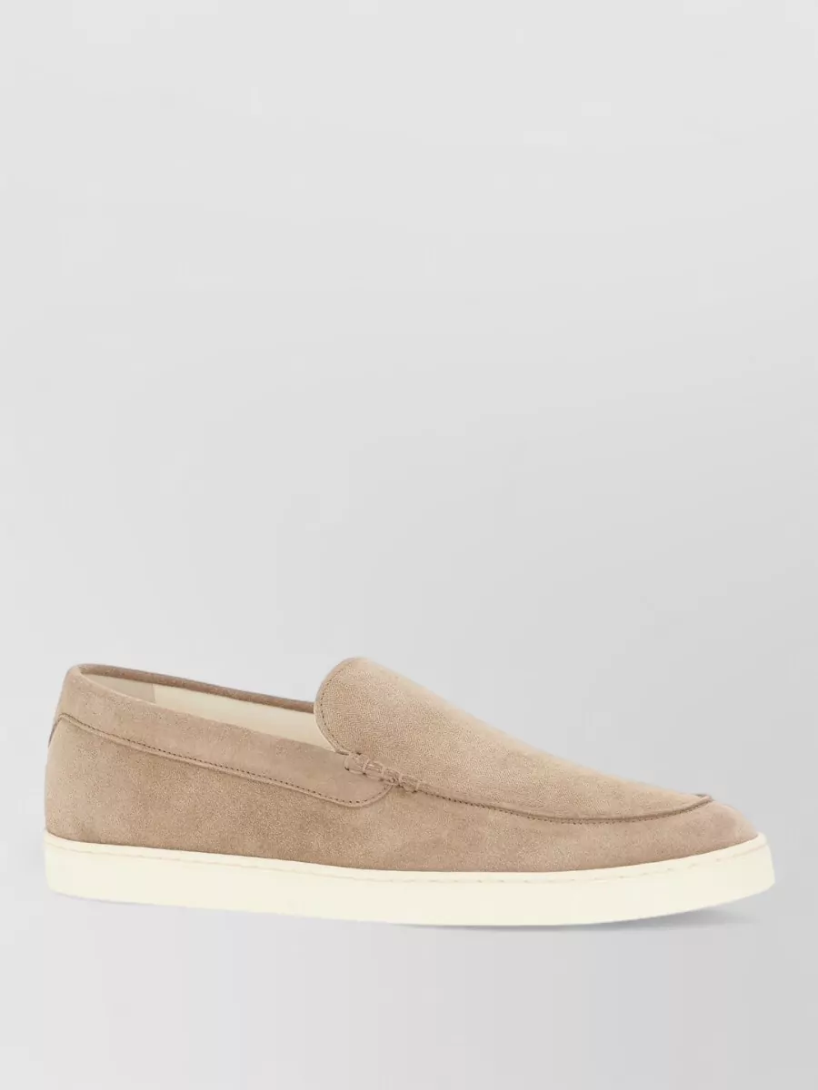 Brunello Cucinelli suede leather loafers
