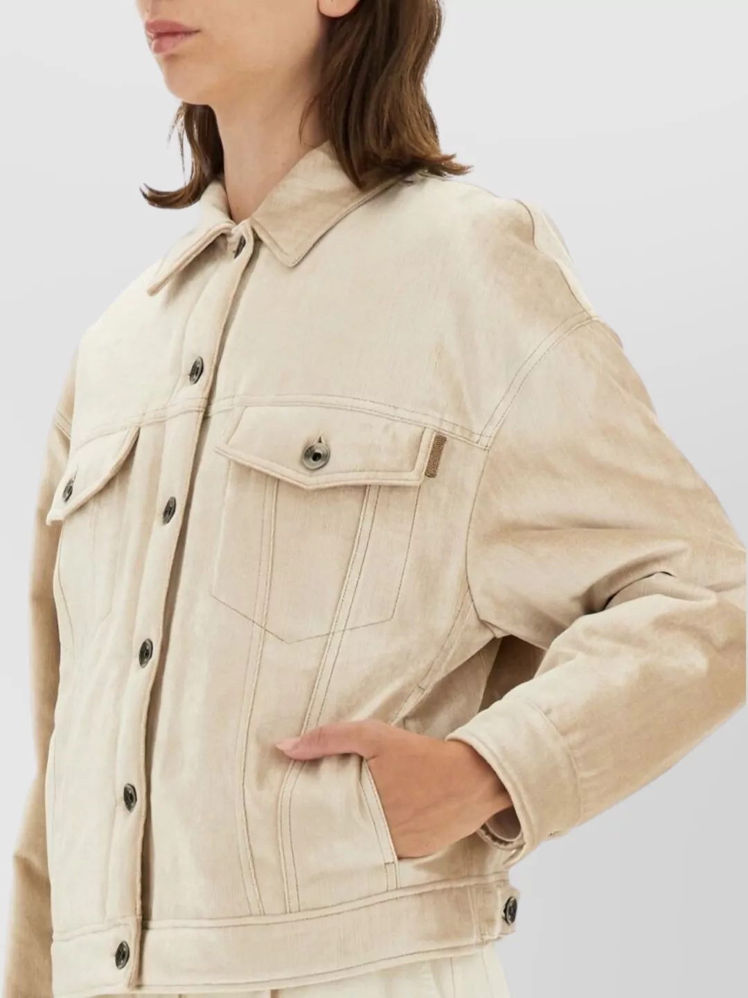 Brunello Cucinelli Jacket Quilted Adjustable Hem