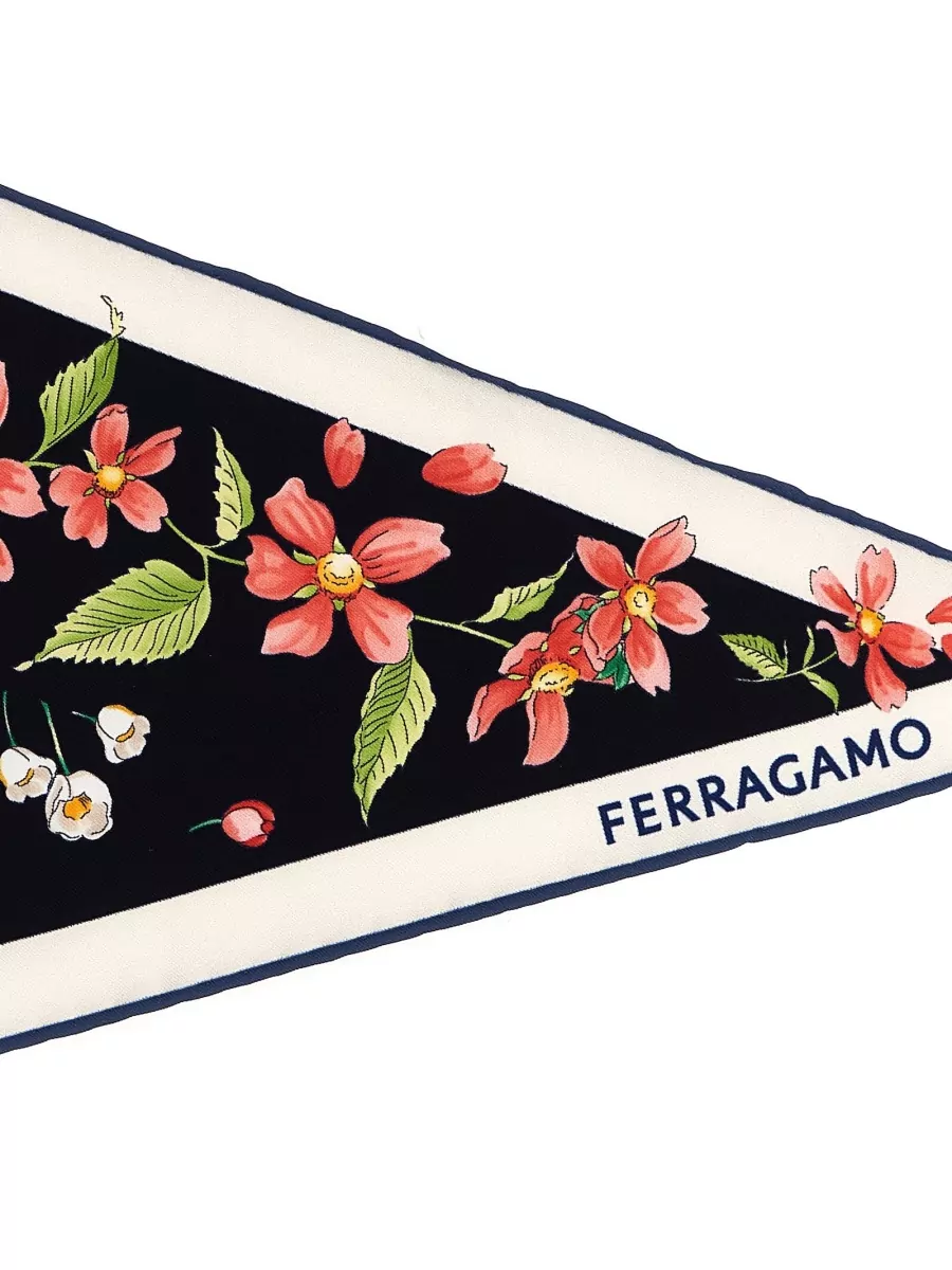 Ferragamo Silk Primavera Print Scarf