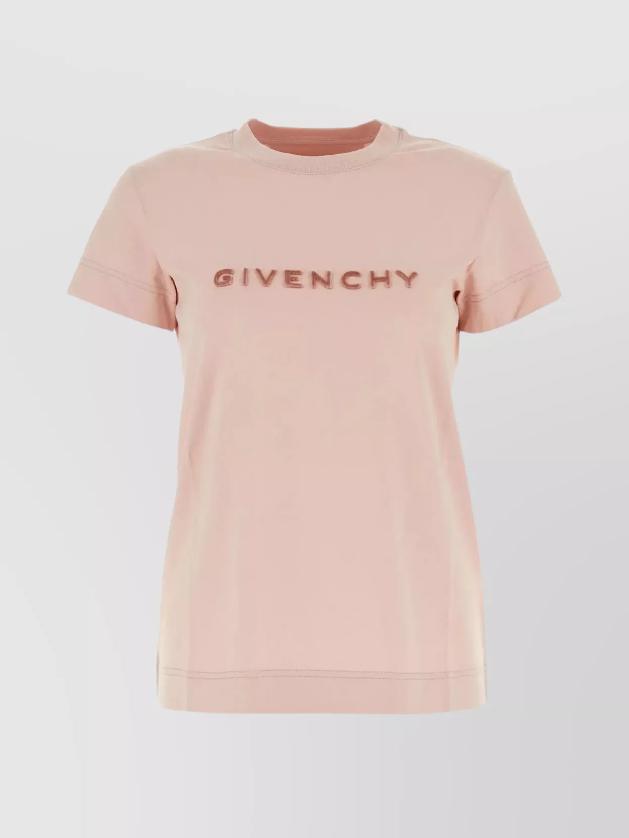 Shop Givenchy Cotton Ribbed Crew-neck T-shirt In Pastel