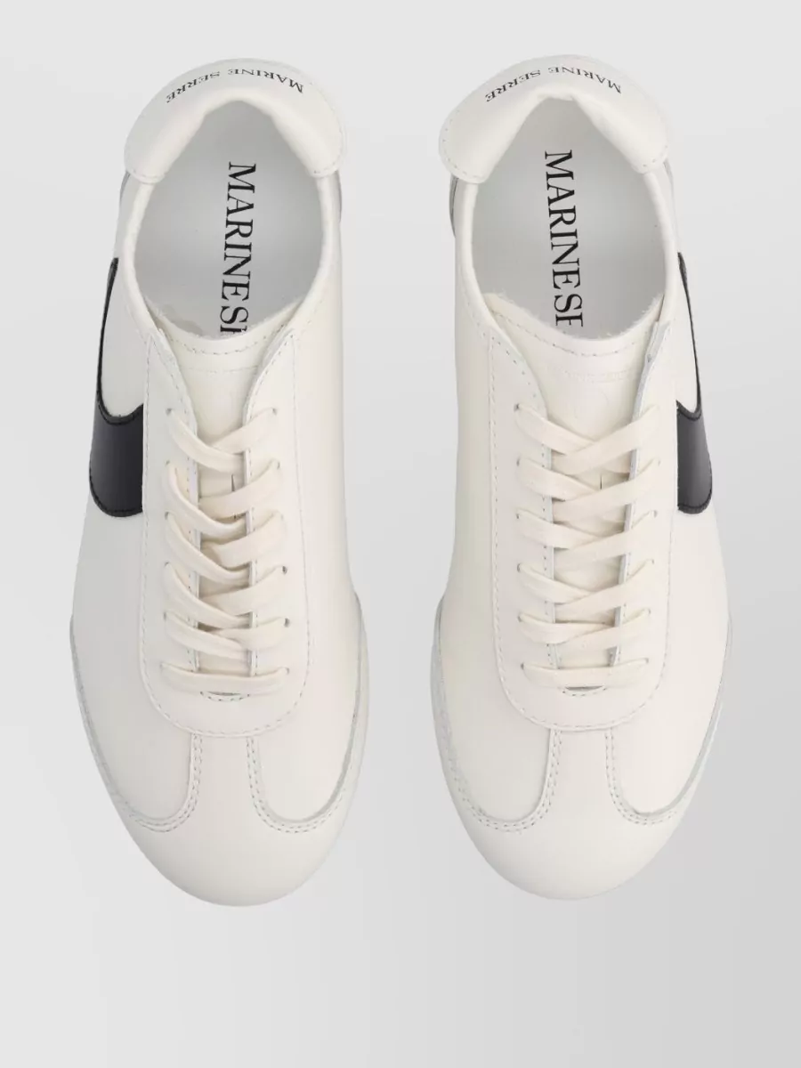 Marine Serre Low Top Sneakers Contrast Panel Sole