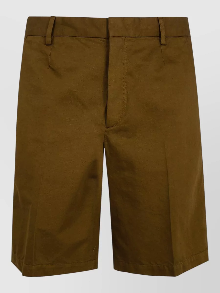 Zegna linen-blend chino shorts