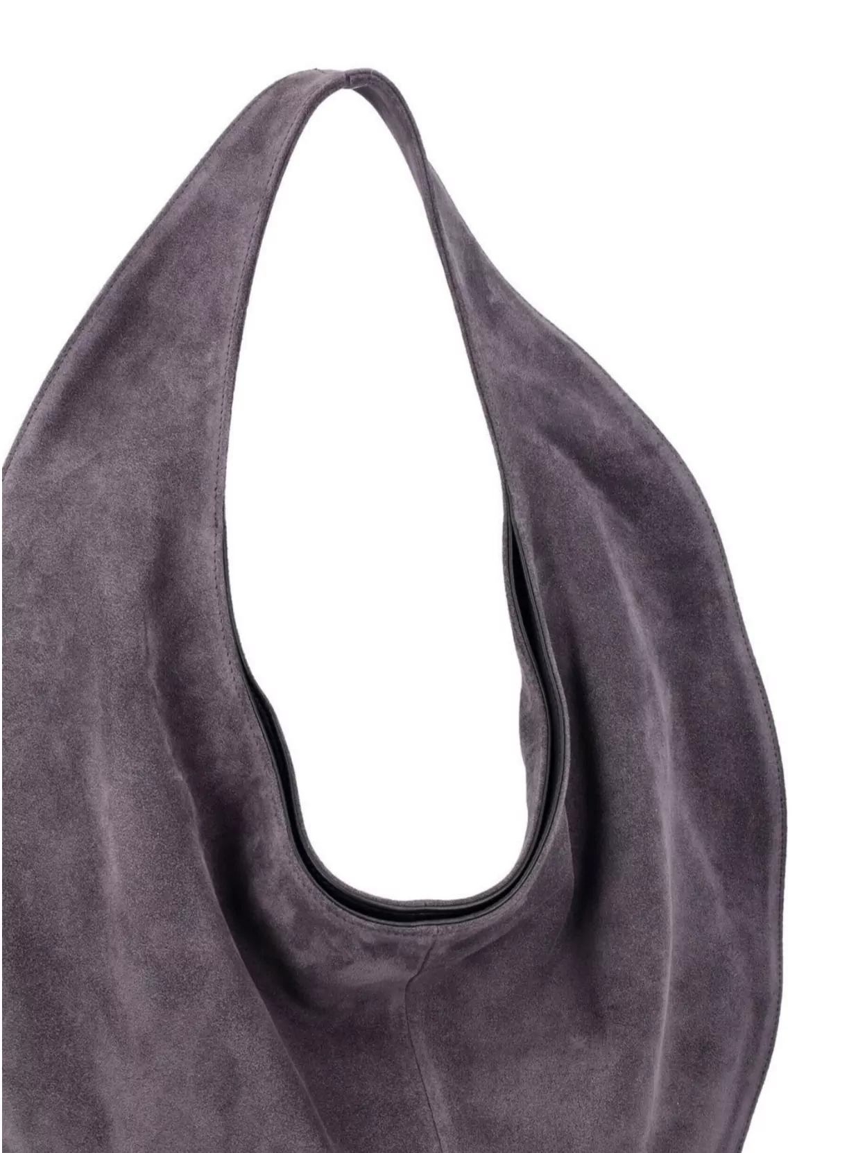 Maeden Suede Market Tote Curved Shape