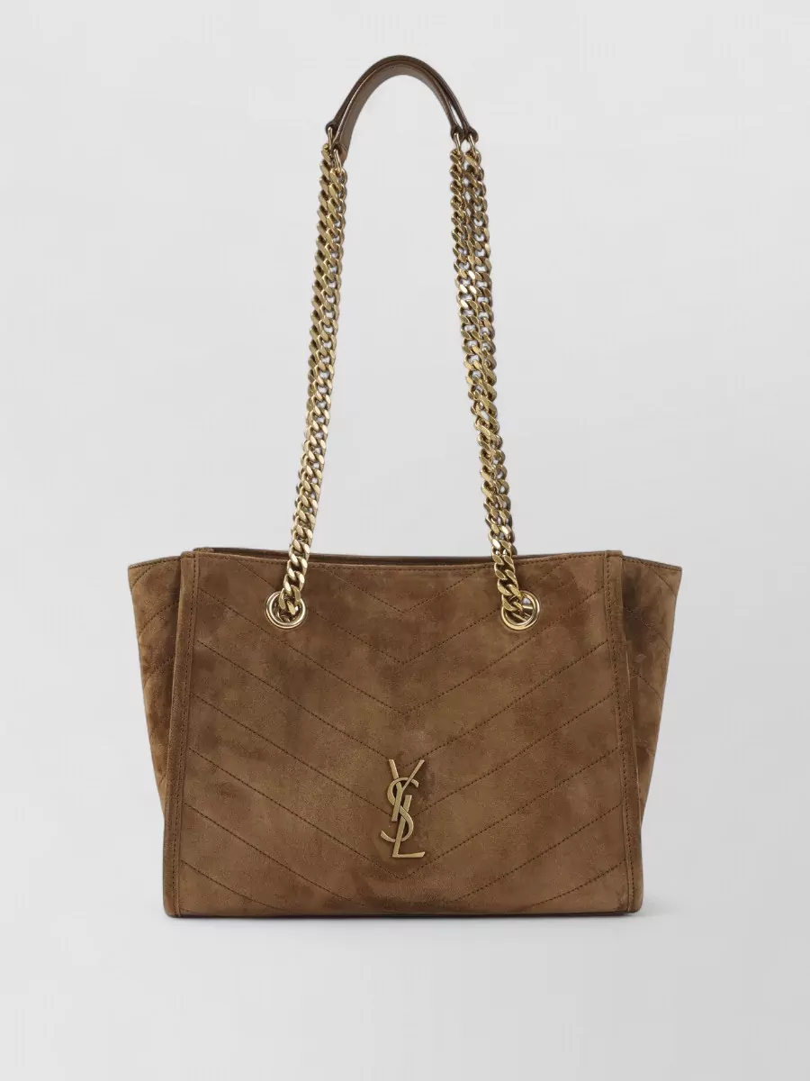 Saint Laurent Niki Small Suede Leather Tote Bag