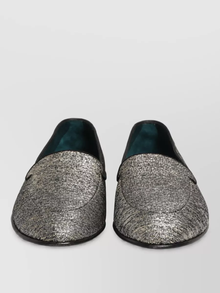 Dolce&Gabbana glitter leather loafers