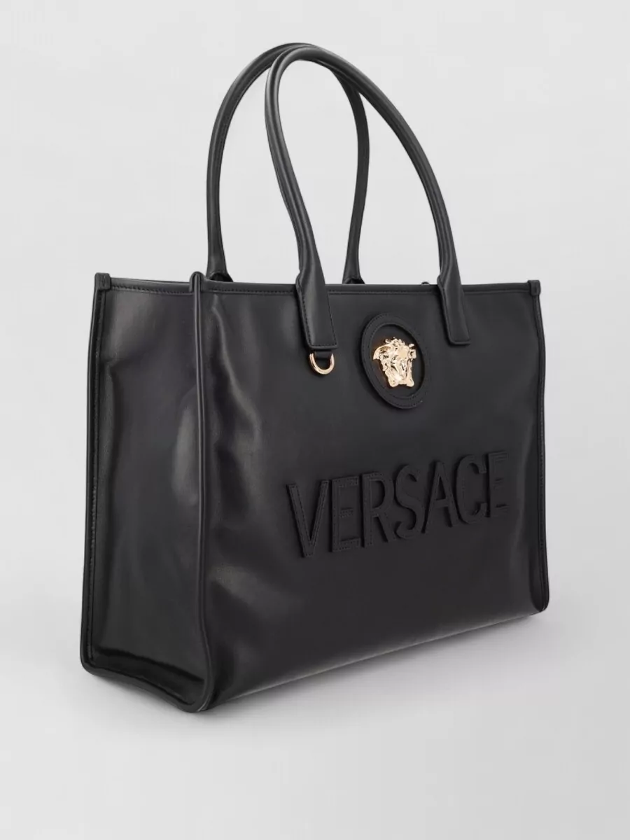 Versace Leather Tote Bag