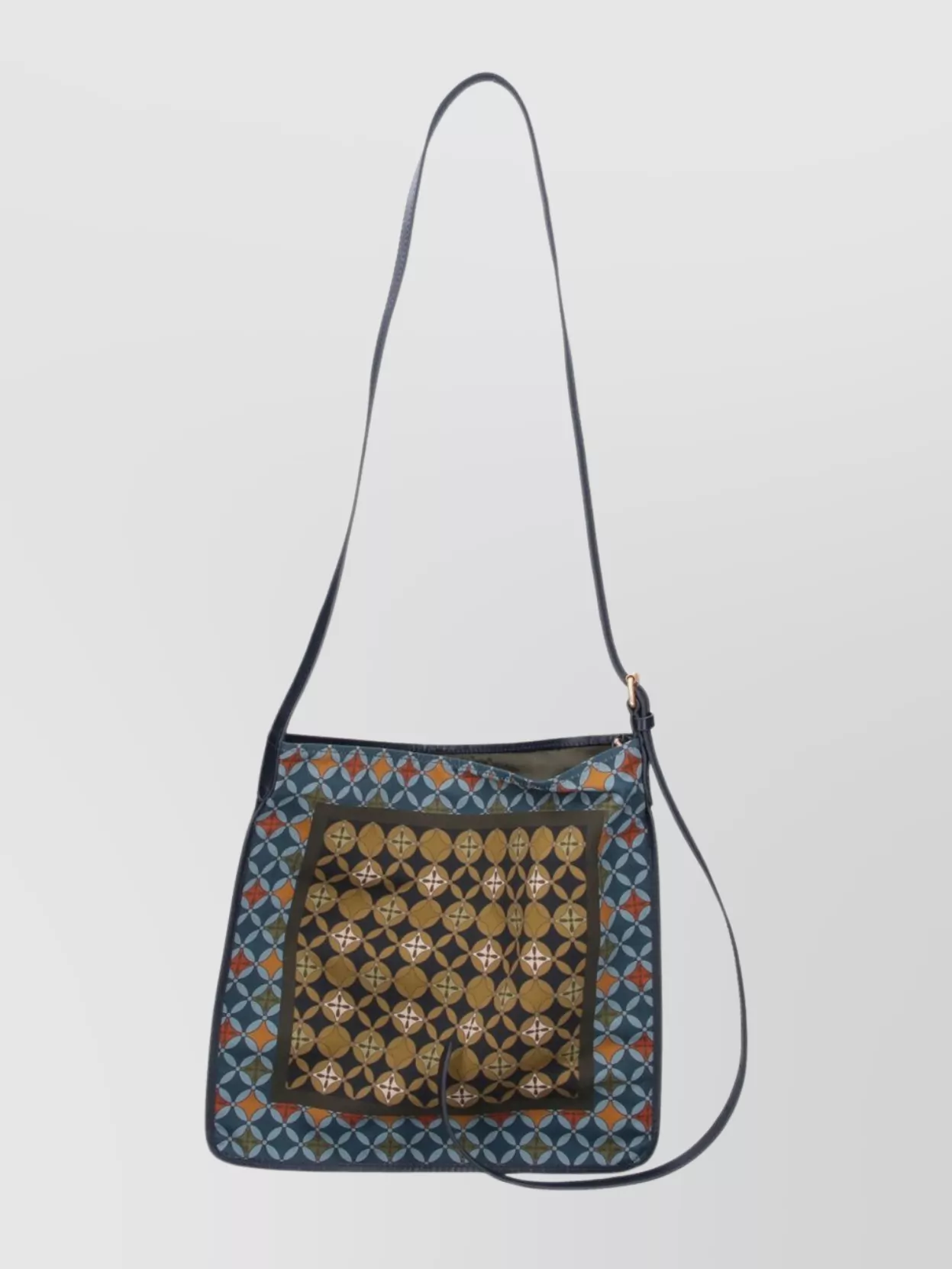 Dries Van Noten Geometric Pattern Shoulder Bag With Adjustable Strap