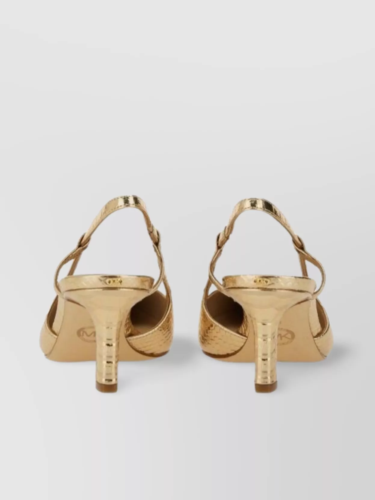 Michael Kors Textured Mid Heel Slingback Pumps