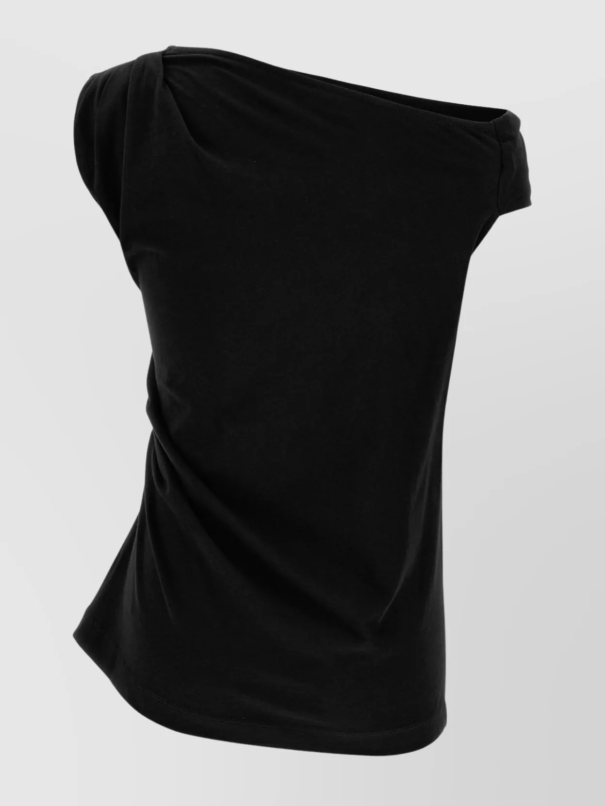 Shop Dries Van Noten Asymmetric Ruched Sleeveless Top