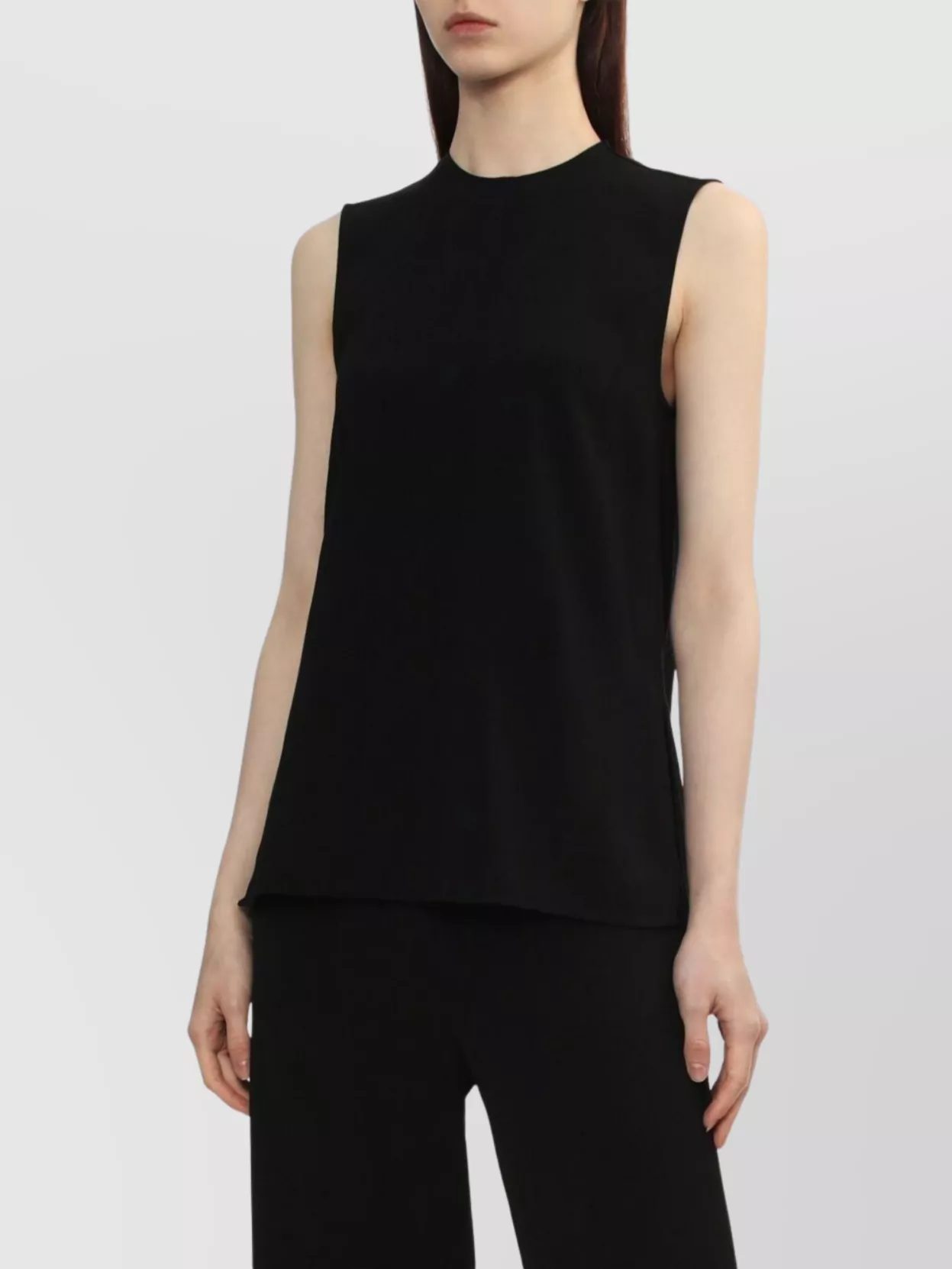 Totême Crew Neck Sleeveless Lightweight Fabric Top