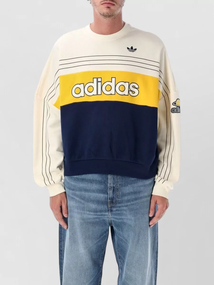 Adidas Originals cotton oversized crewneck sweatshirt
