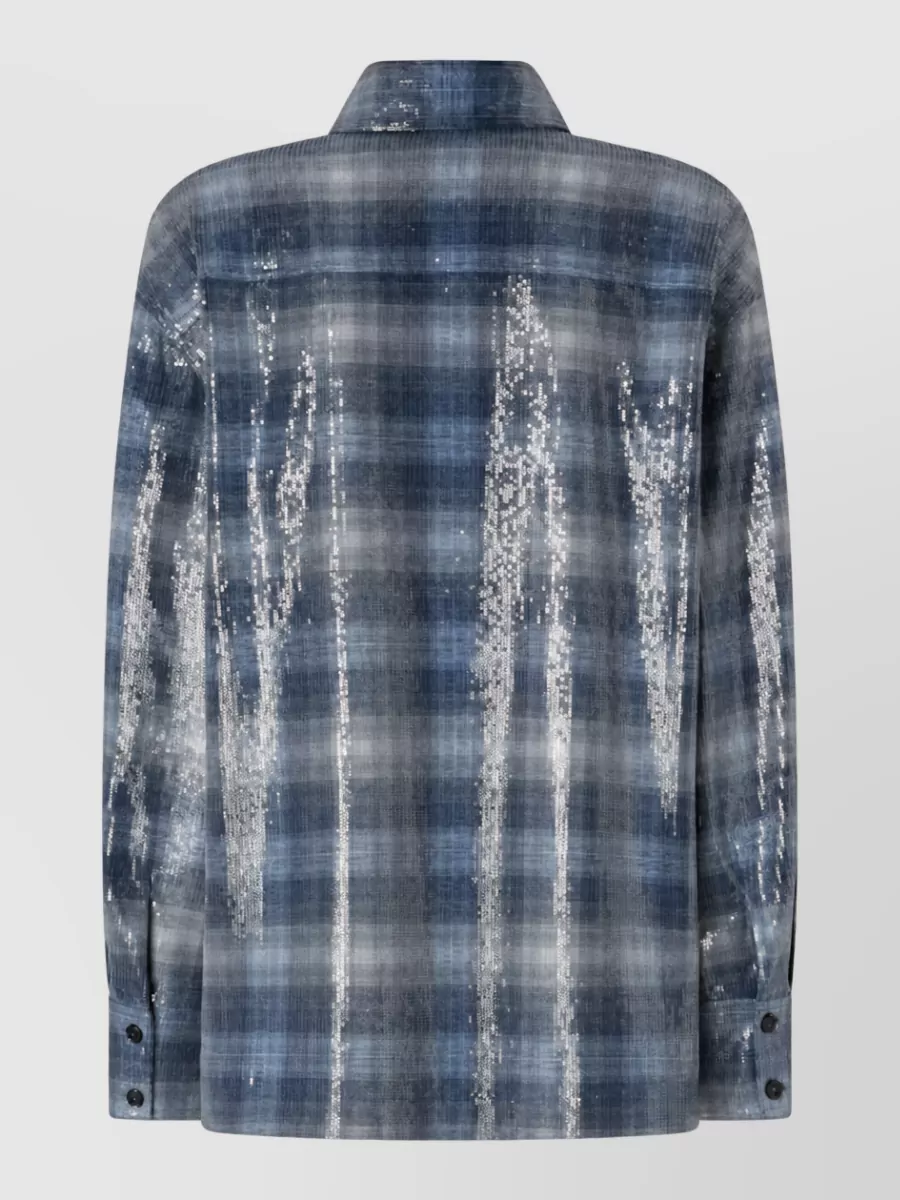 Pinko Patterned Stretch Cotton Shirt