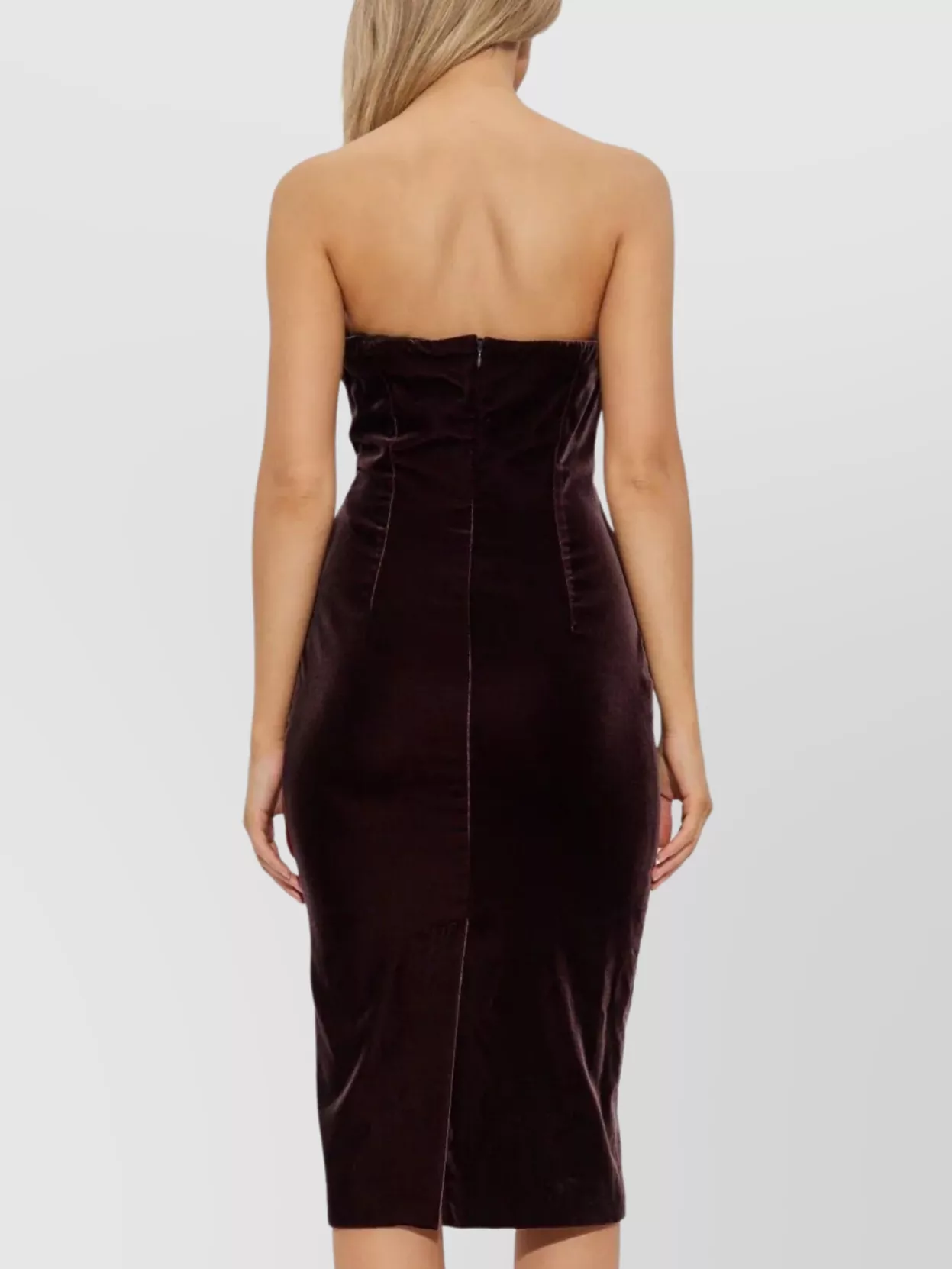 Tom Ford Strapless Midi Cocktail Evening Dress