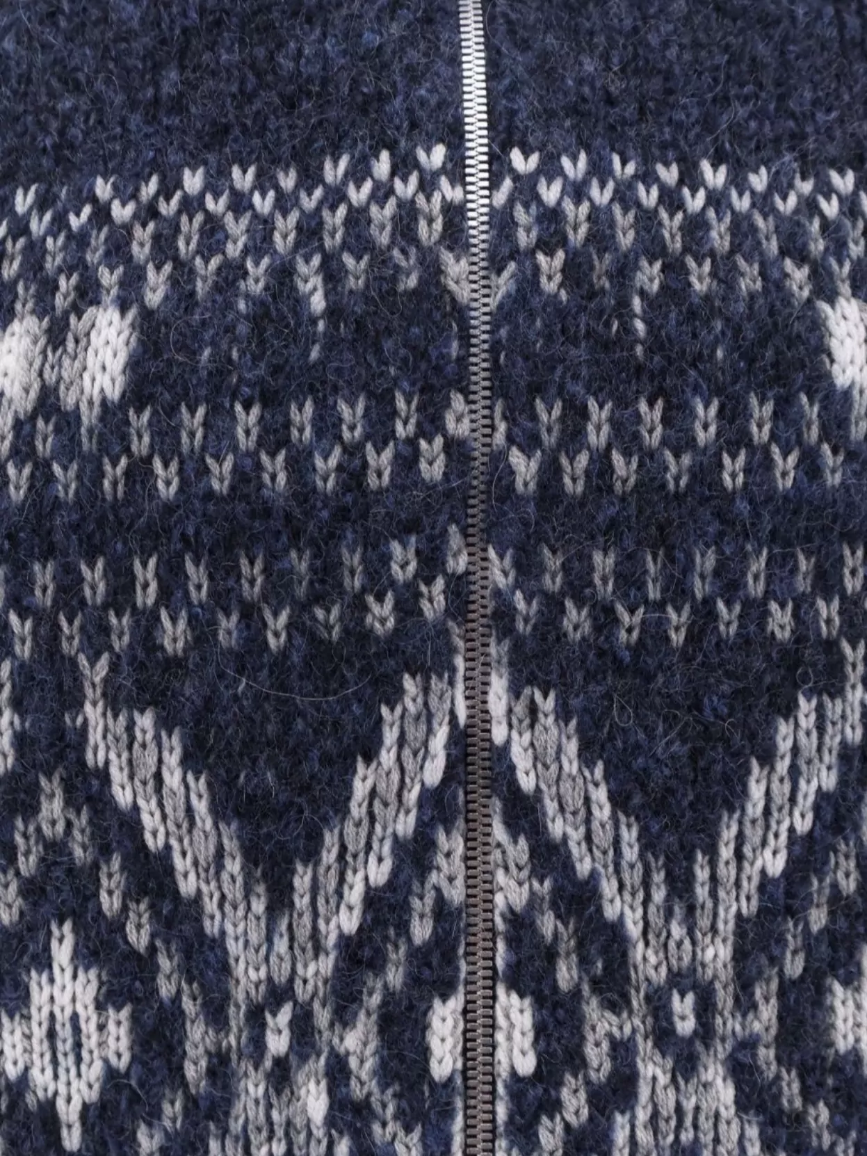 Brunello Cucinelli Geometric Jacquard Cardigan In Wool And Cashmere In Blue