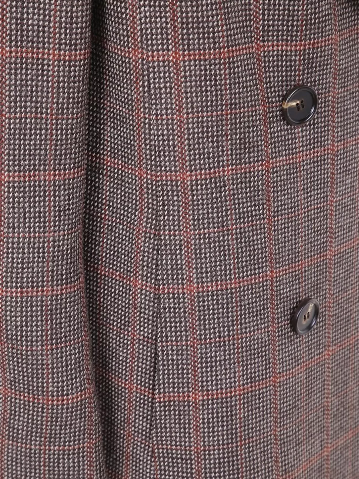 Chloé Checked Double-breasted Virgin Wool Coat In Brown