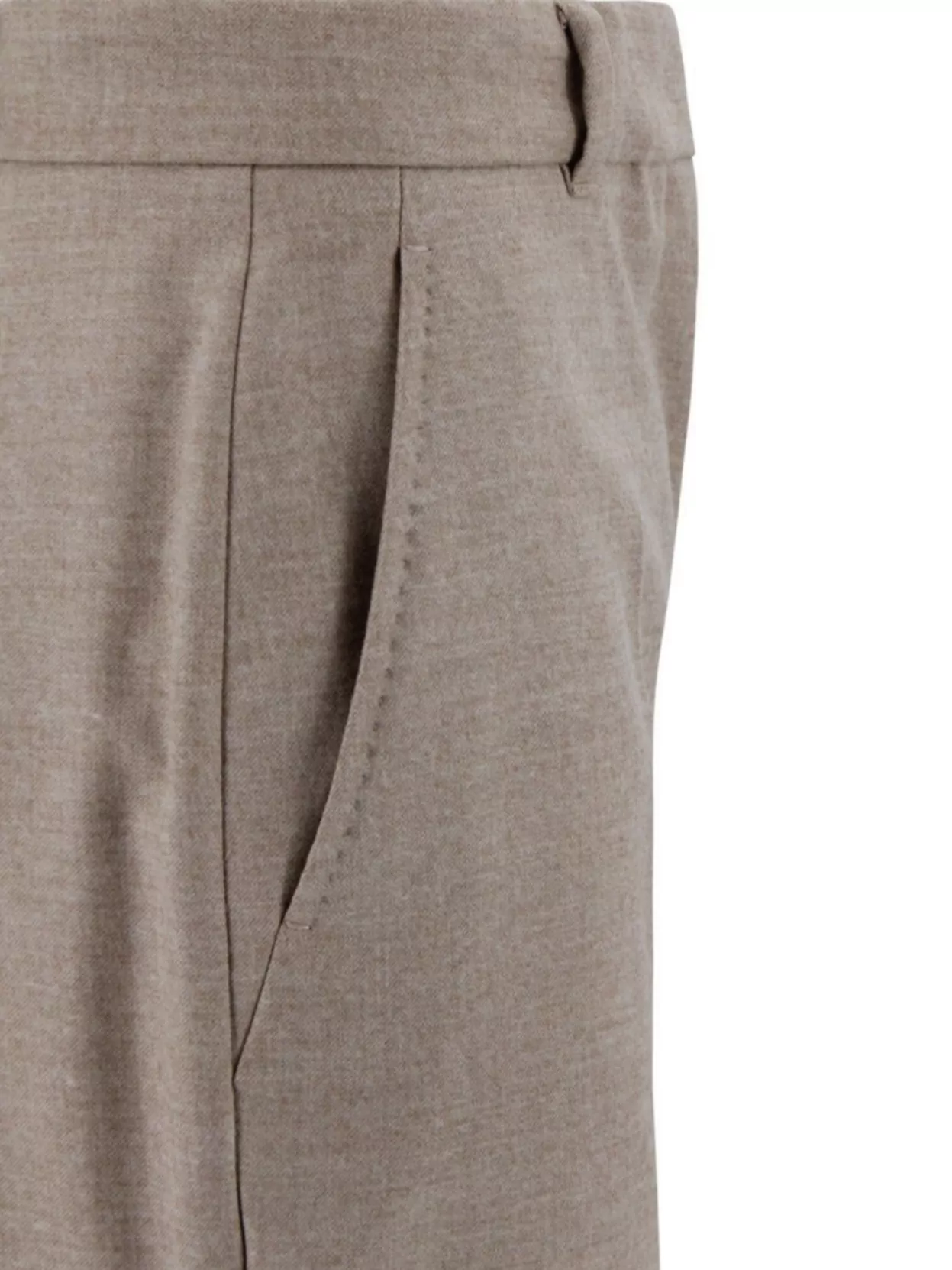 S Max Mara Tailored Wool Flannel Trousers