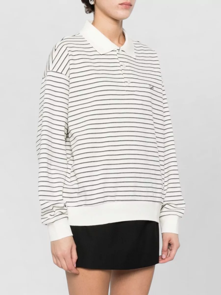 Dunst Striped Cotton Polo Shirt