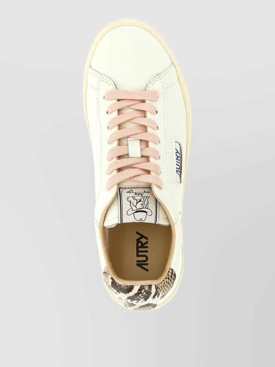 Autry Leather Low-Top Lace-Up Sneakers