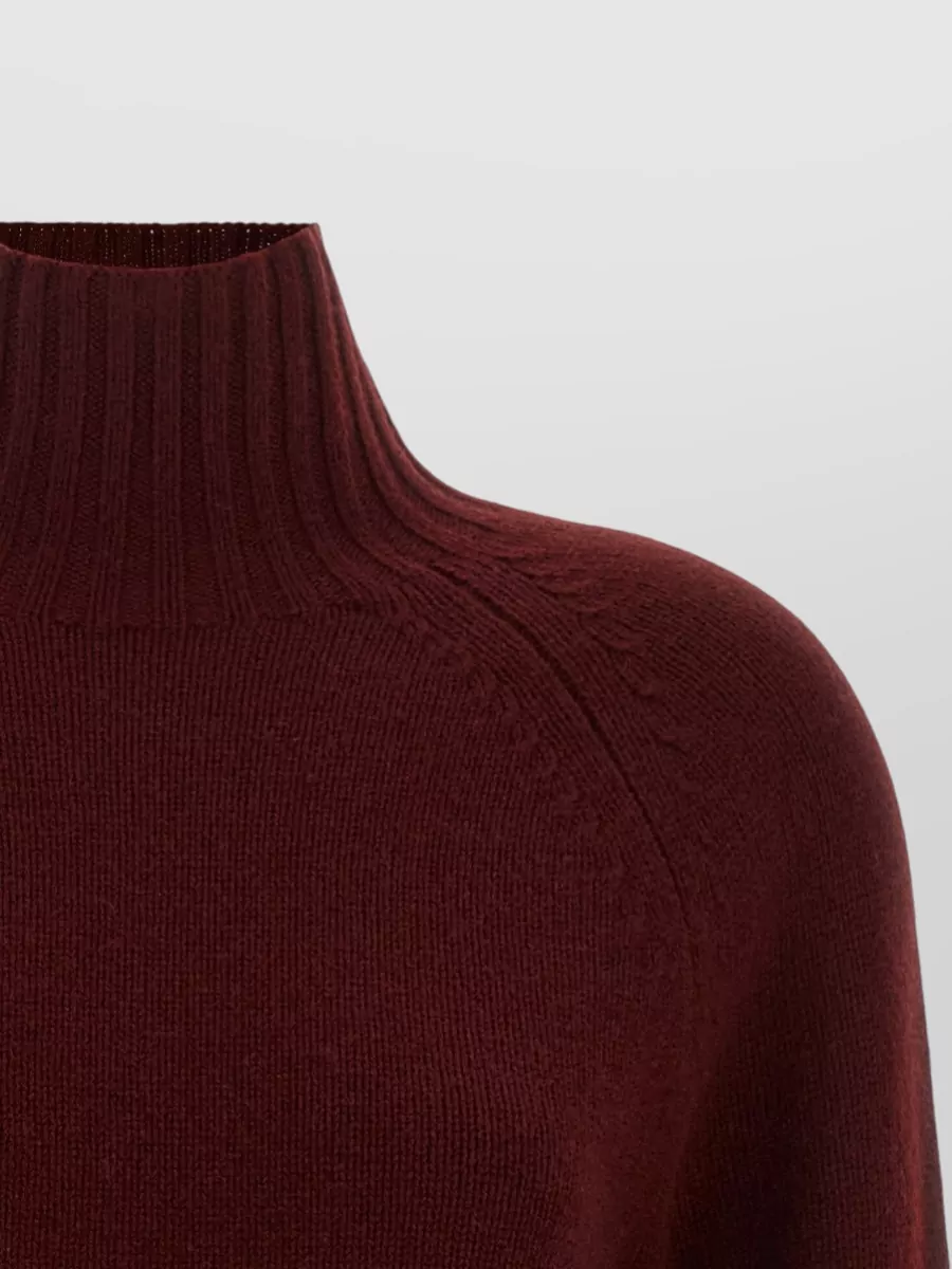 S Max Mara Cashmere Wool High Neck Sweater
