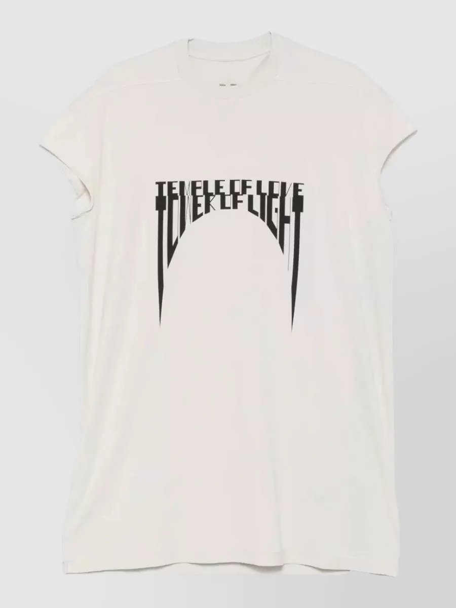 Rick Owens Drkshdw Ribbed oversized sleeveless cotton t-shirt