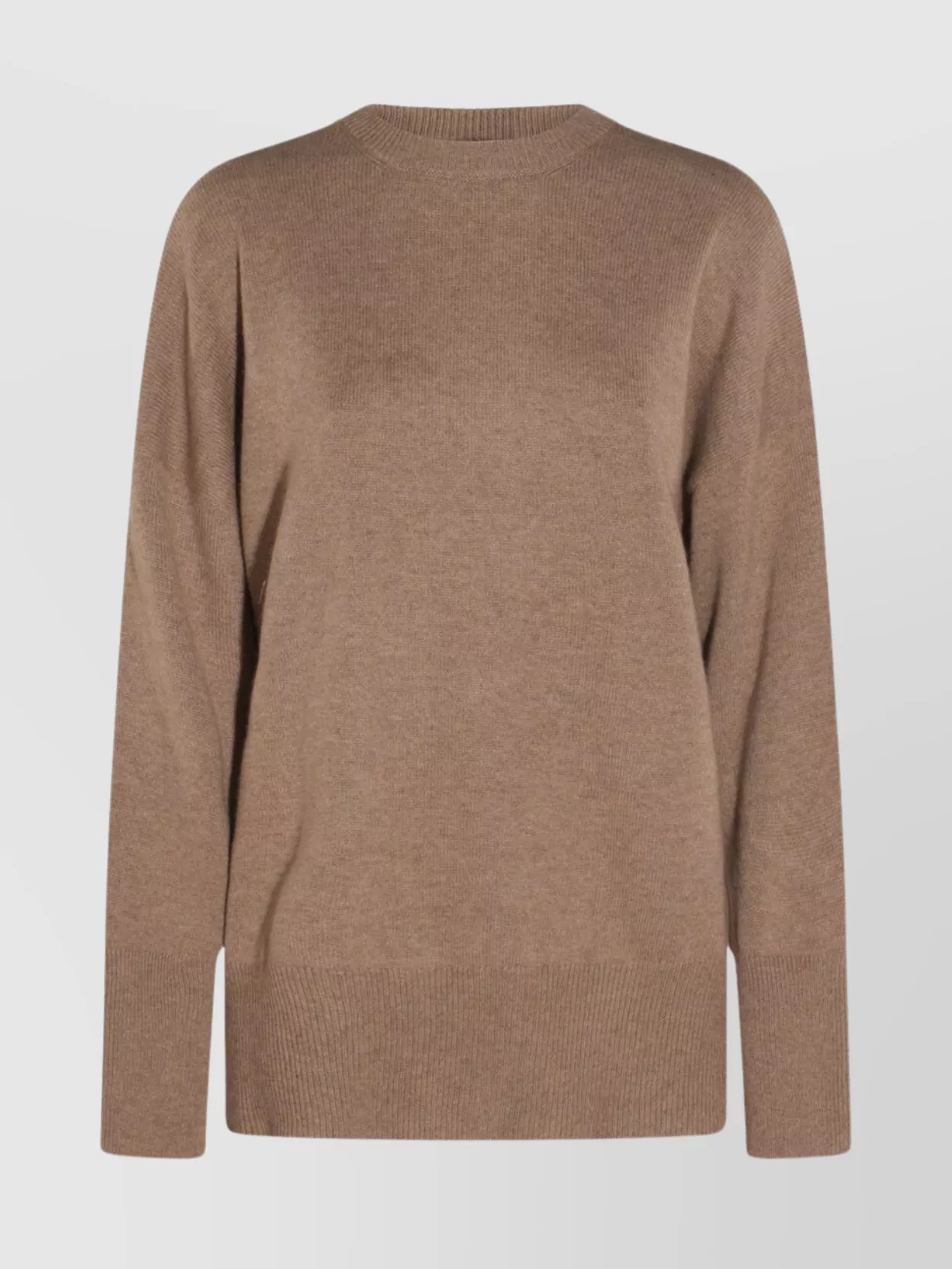 Brunello Cucinelli Knitwear With Long Sleeves Crewneck In Brown