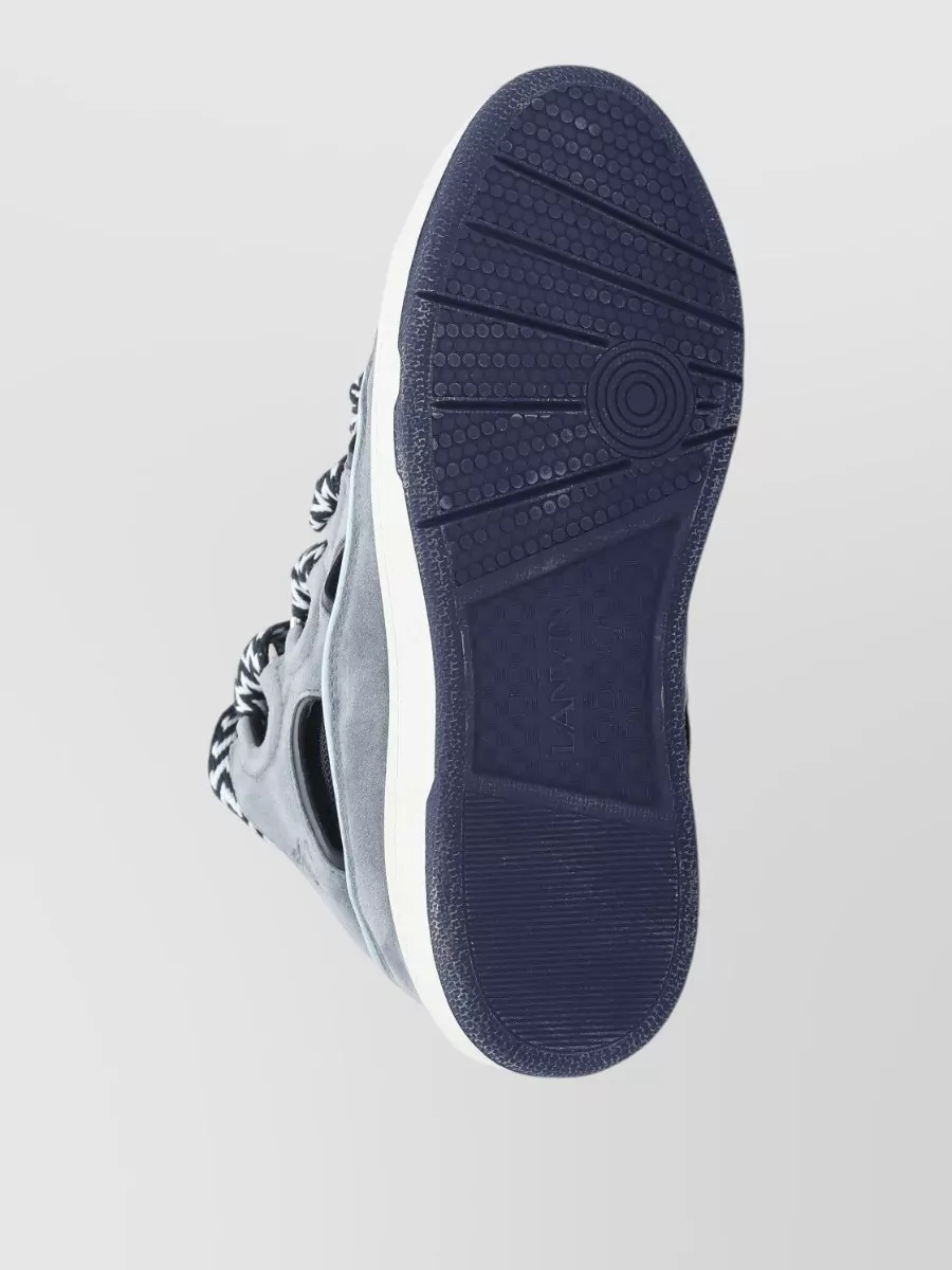 Lanvin Leather High-Top Sneakers